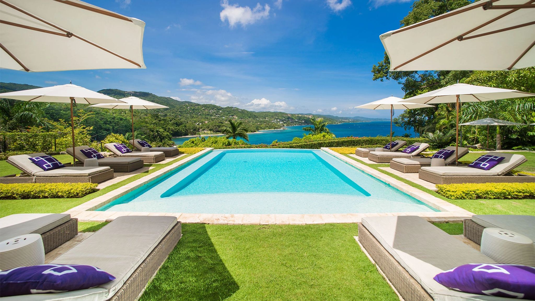 Estate Villa piscina externa - terraço com piscina - piscina vista mar