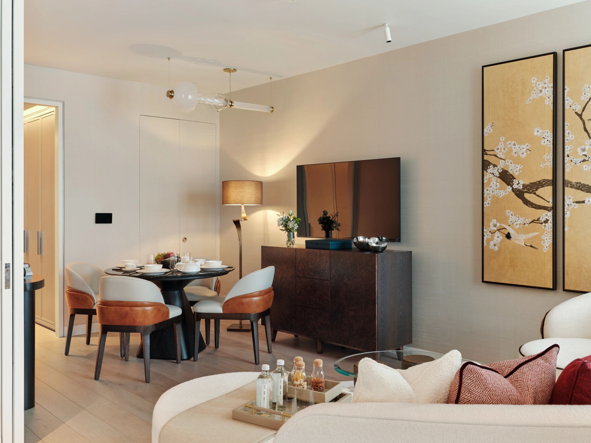 sala de jantar - decoraçao oriental - apartamento em mayfair - design de luxo