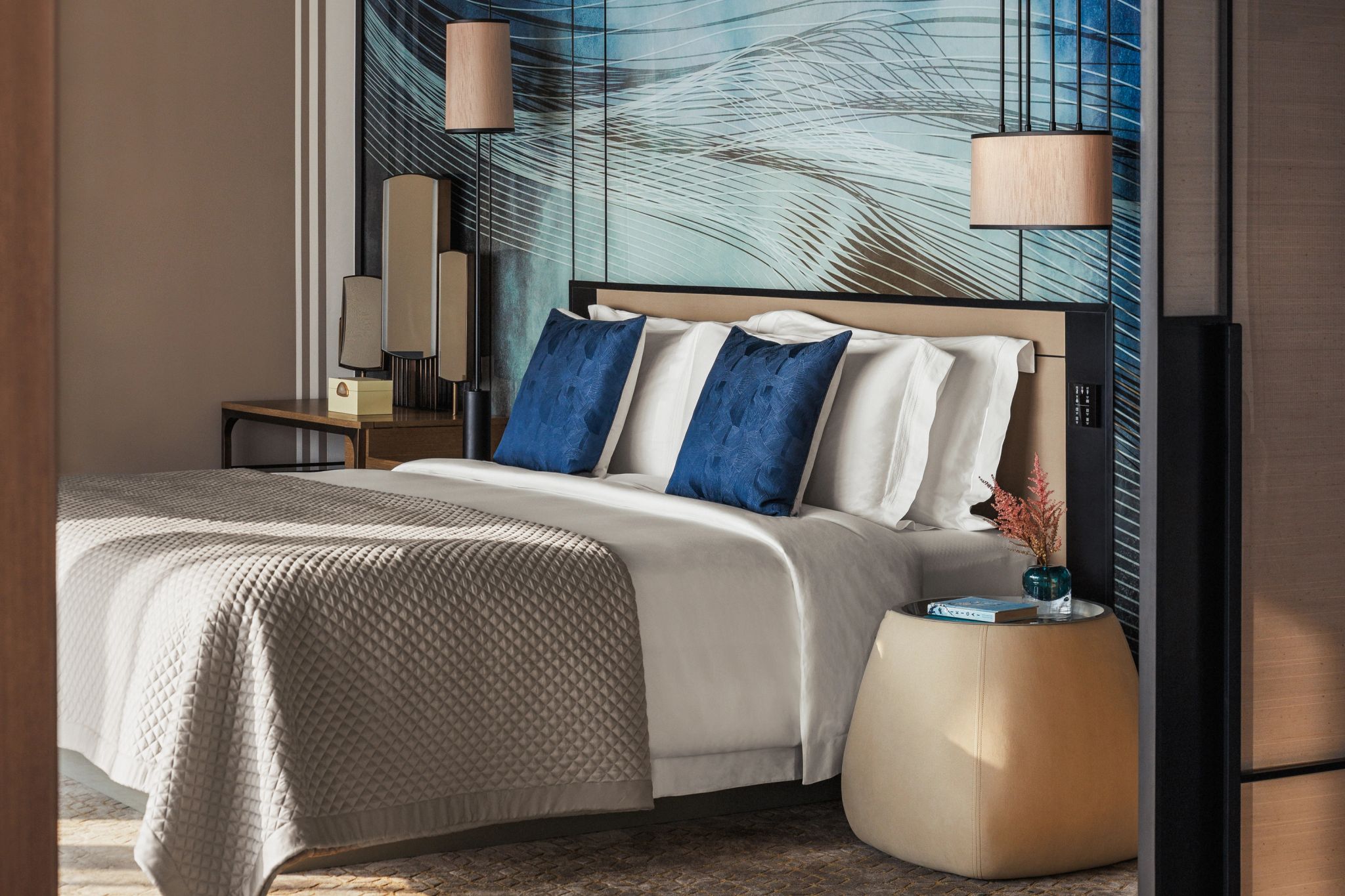 cama de casal – quarto bem-estar – quarto de luxo