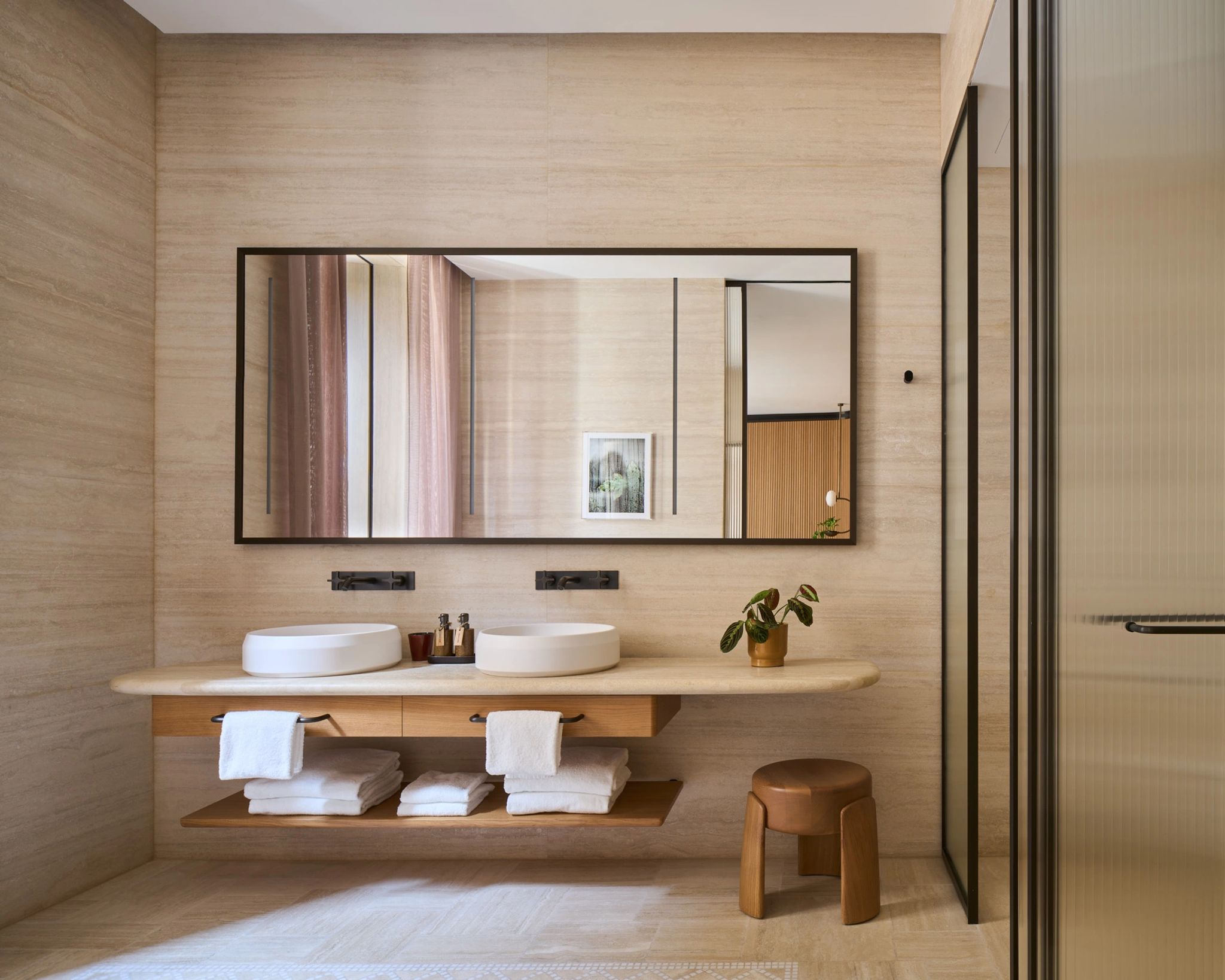 Deluxe banheiro de luxo - pia dupla - banho premium