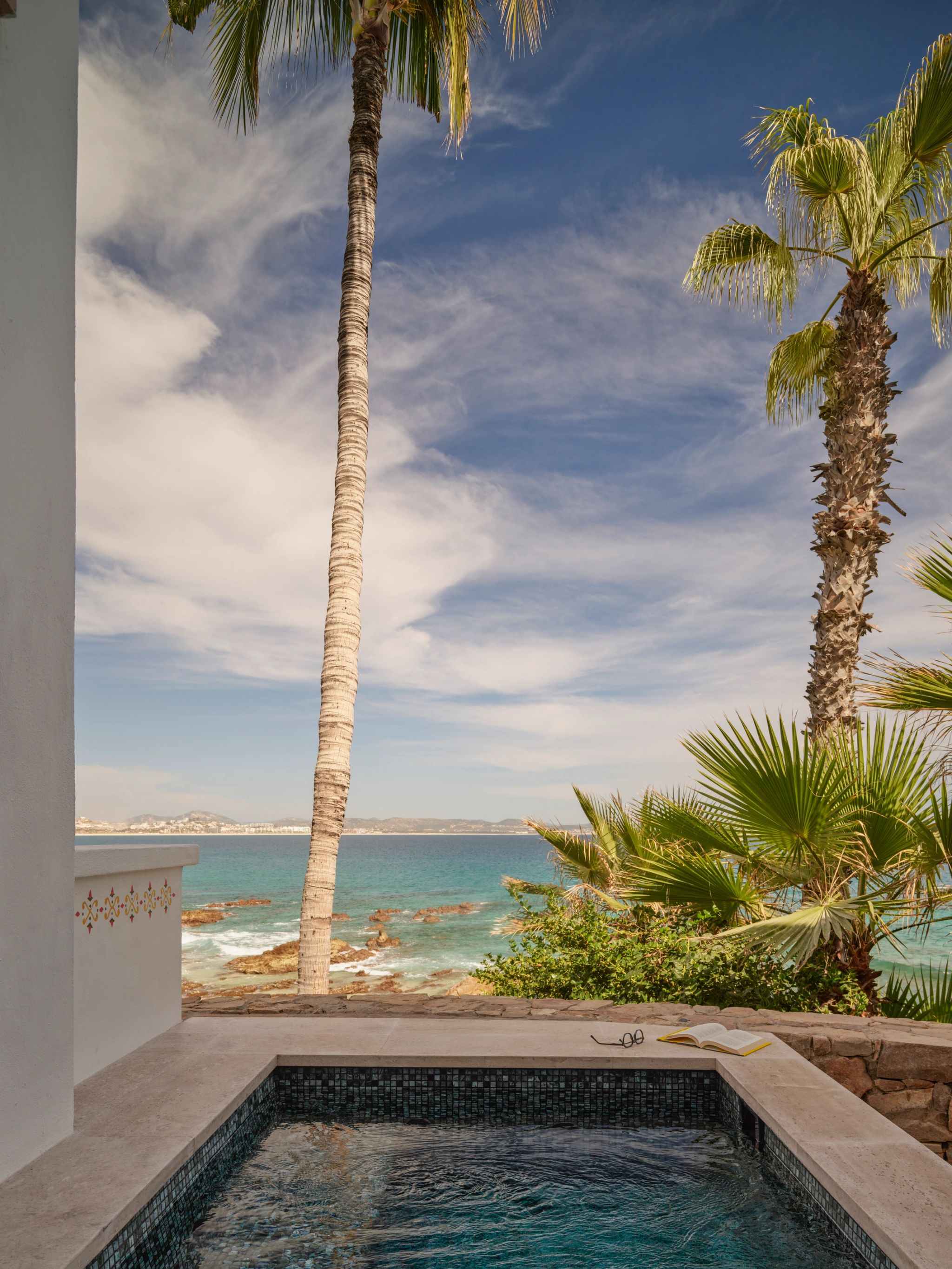 terraco ensolarado - vista mar de cortez - plunge pool privativa