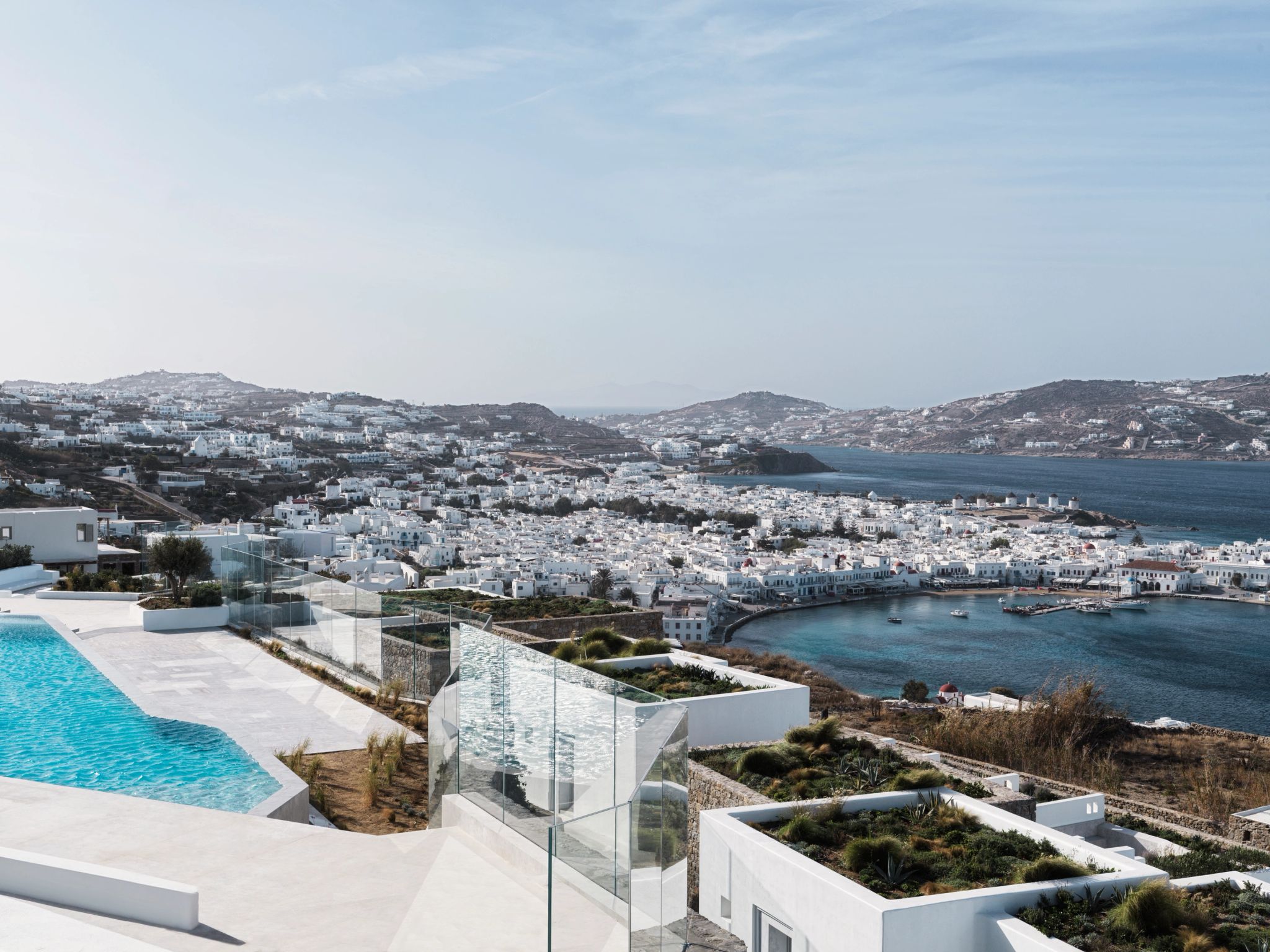 DEOS Mykonos hotel com vista - piscina - mar egeu