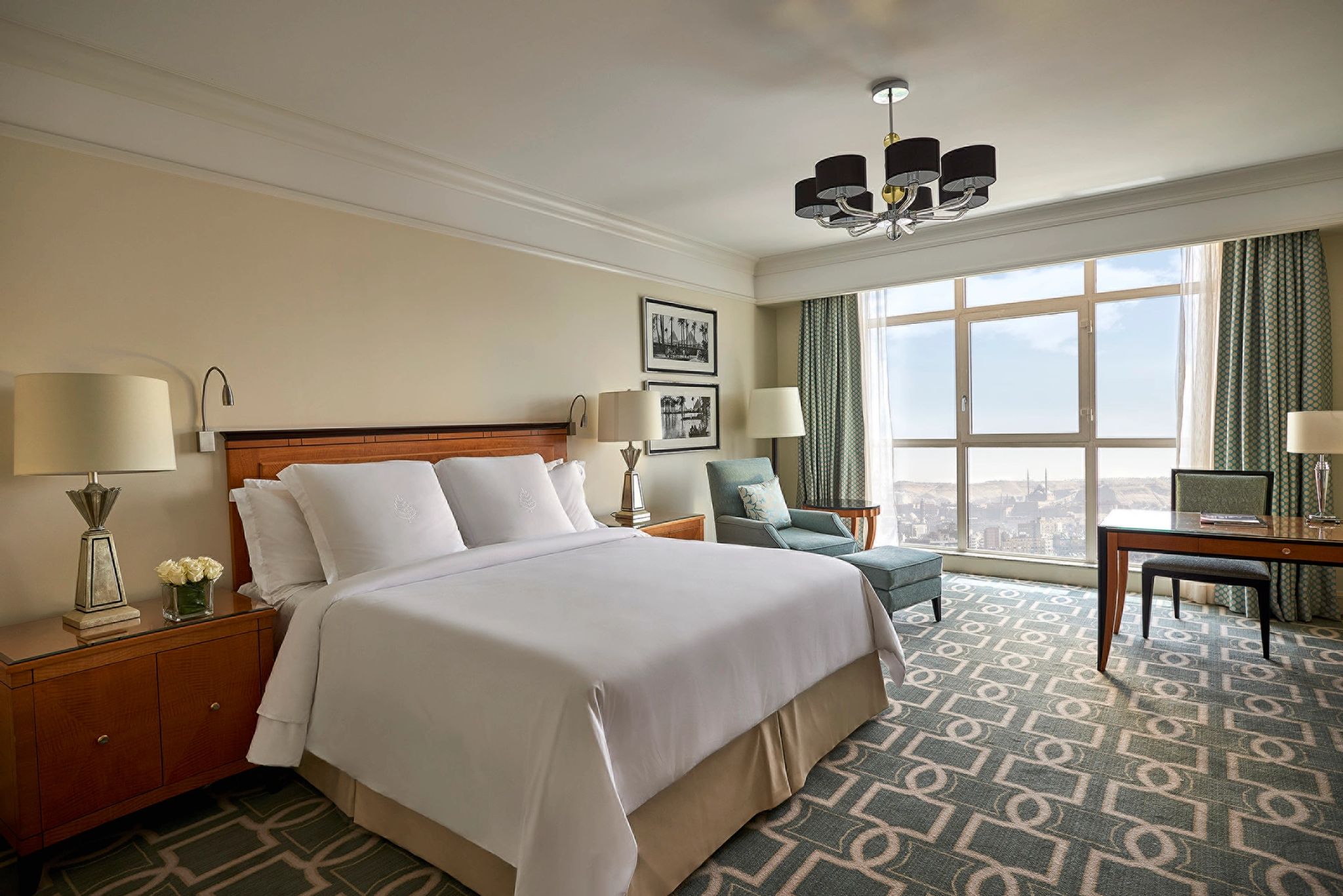 Superior cama king-size – vista panoramica – decoracao contemporanea