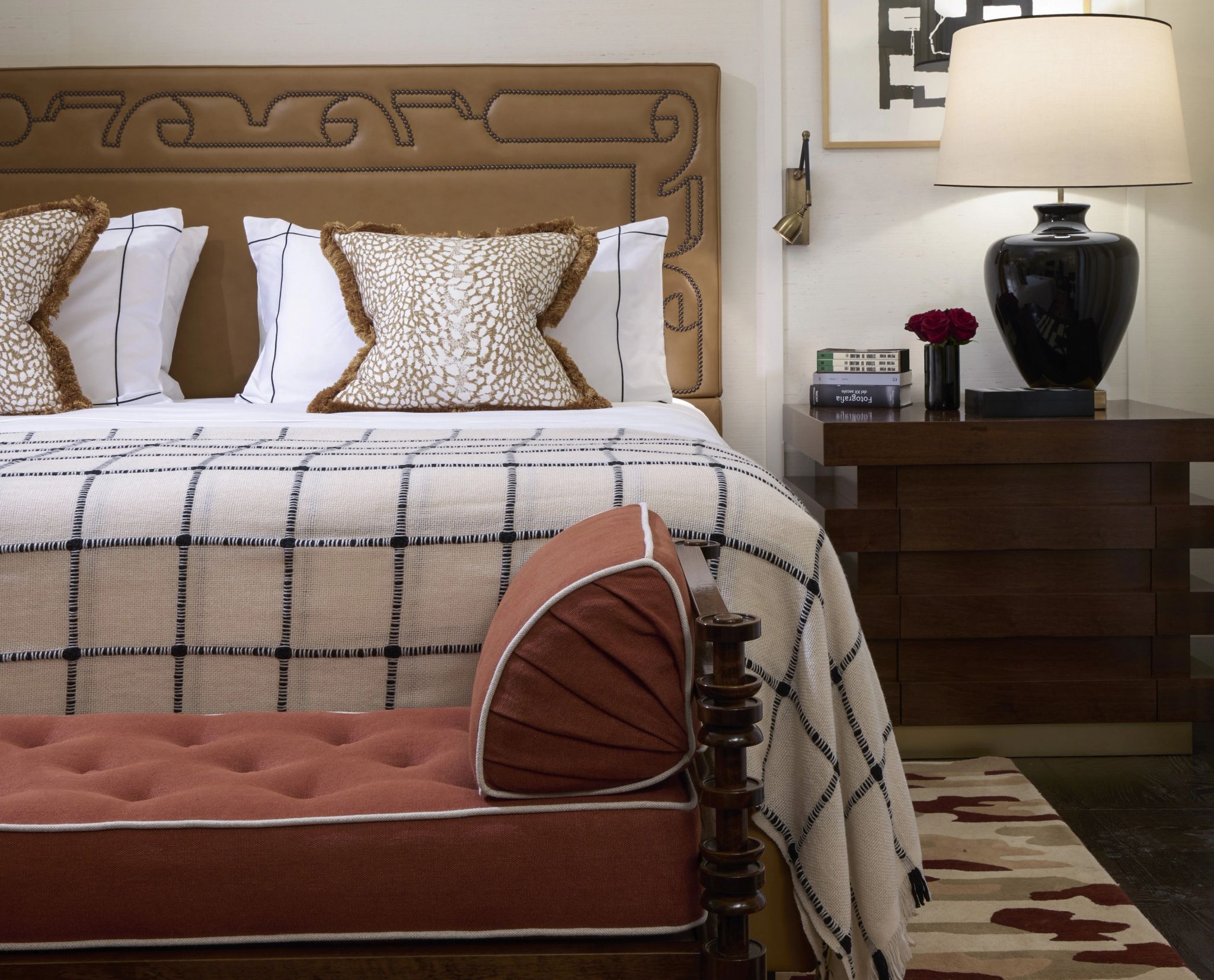 Superior quarto de luxo - cama king-size - decoracao premium