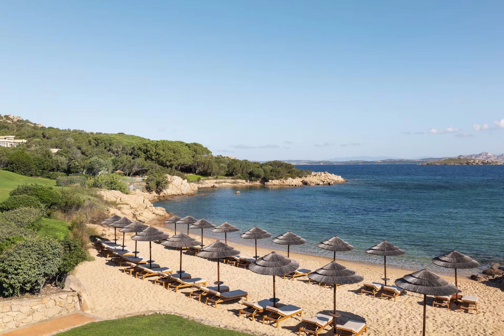 Praia privativa do hotel destino de praia - praia privativa - beach club - serviço de praia