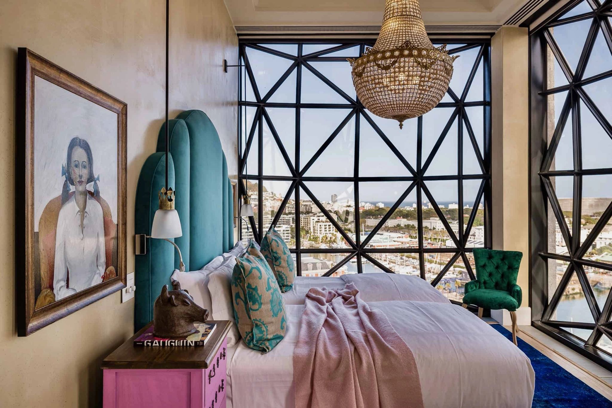 Royal Suite cama king size - suite luxo cape town - decoracao contemporanea