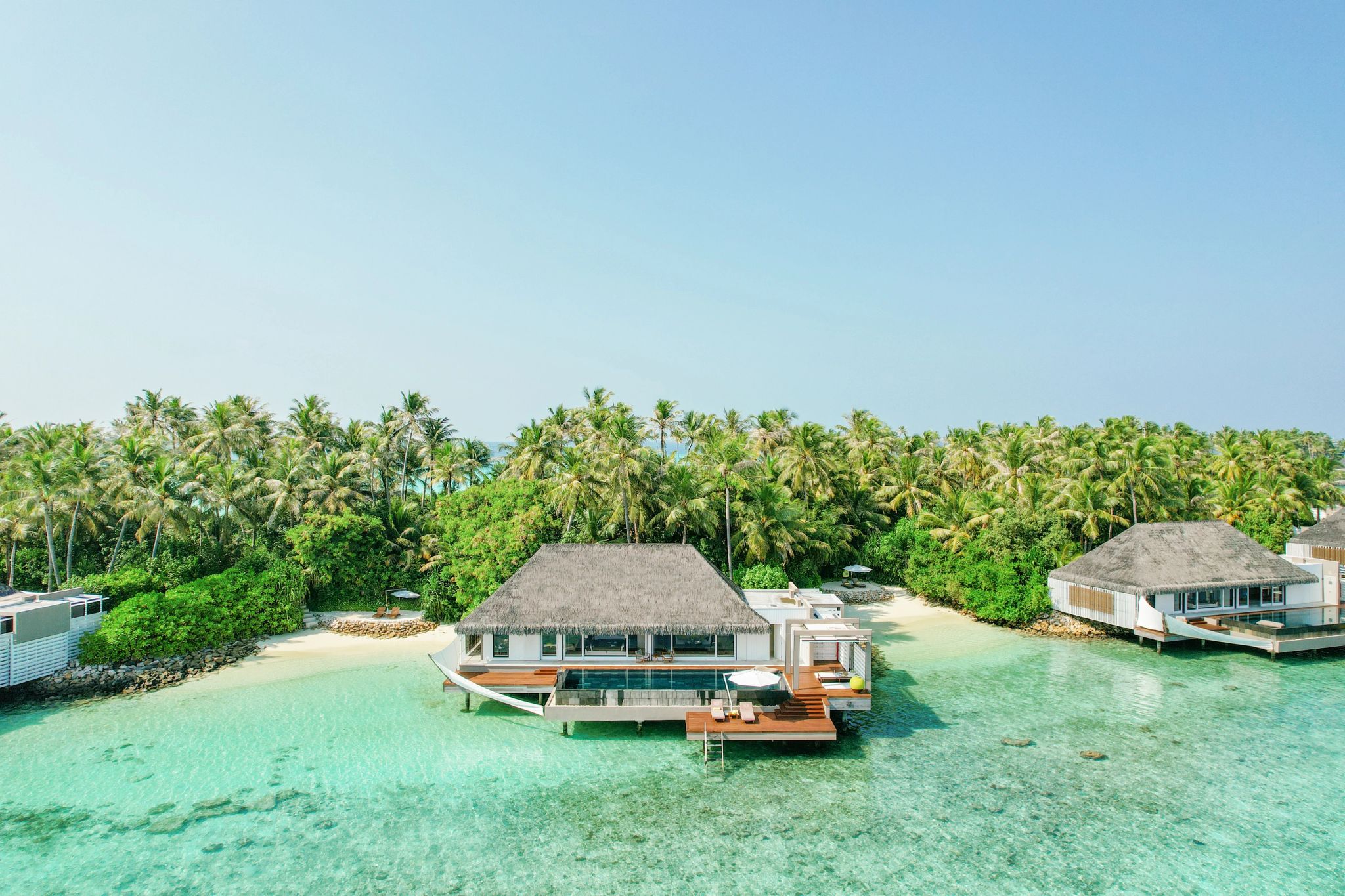 Garden Water Villa vila beira mar - vista aerea - vila frente mar