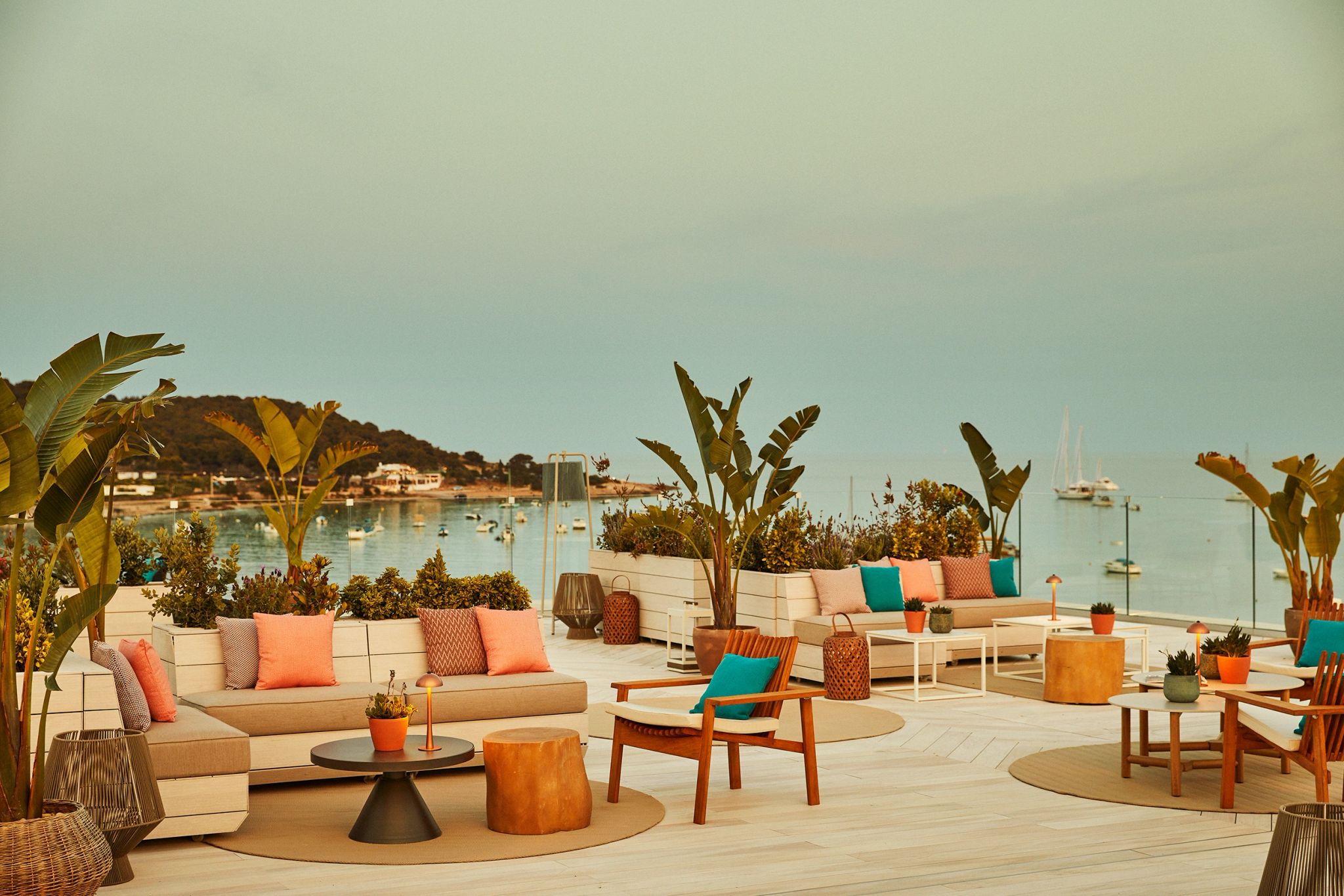 Bar Rooftop vista panoramica ibiza - bar no rooftop - bar ao ar livre