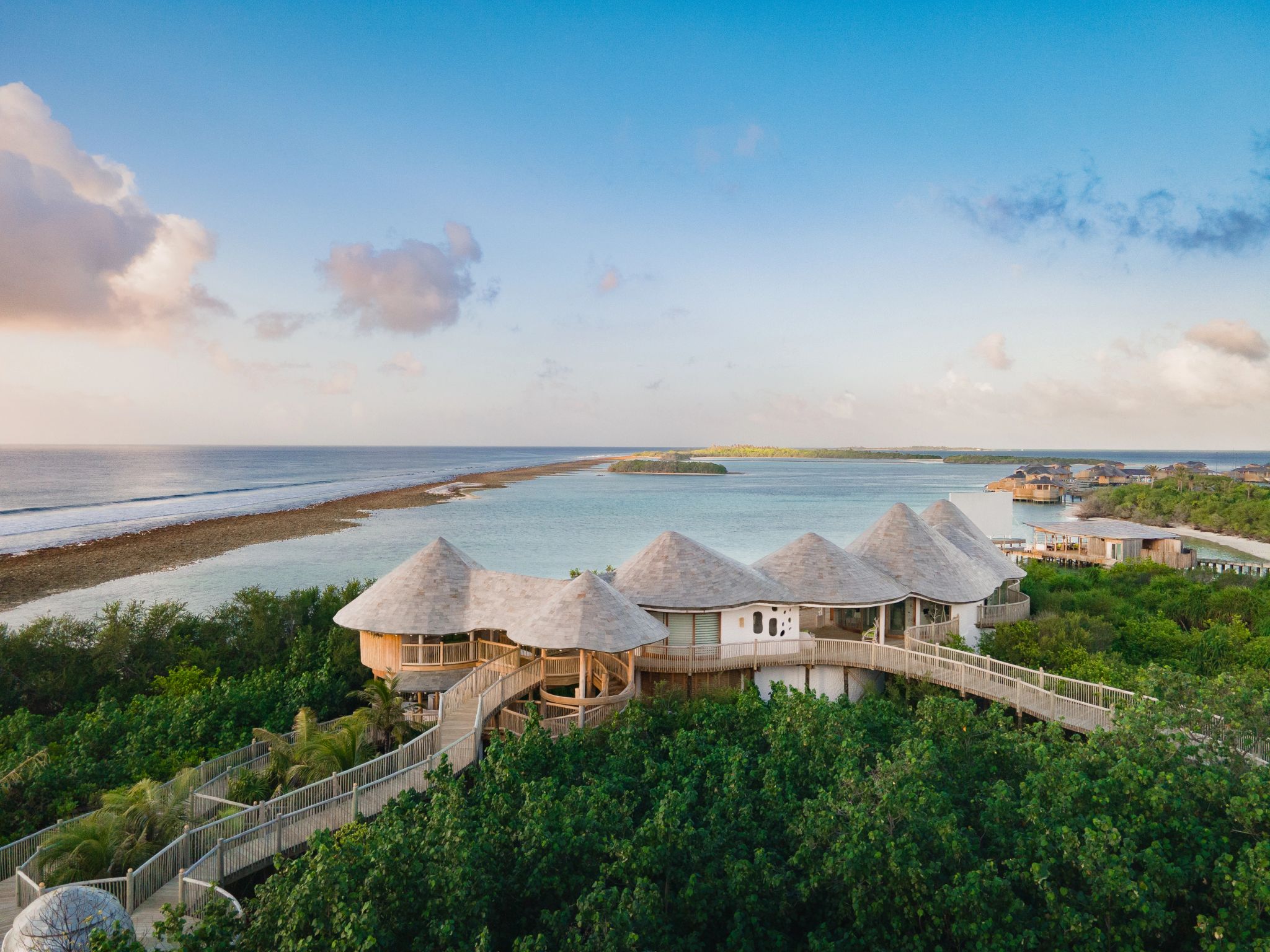 Soneva Soul Spa vista aerea spa - spa de luxo - spa frente mar