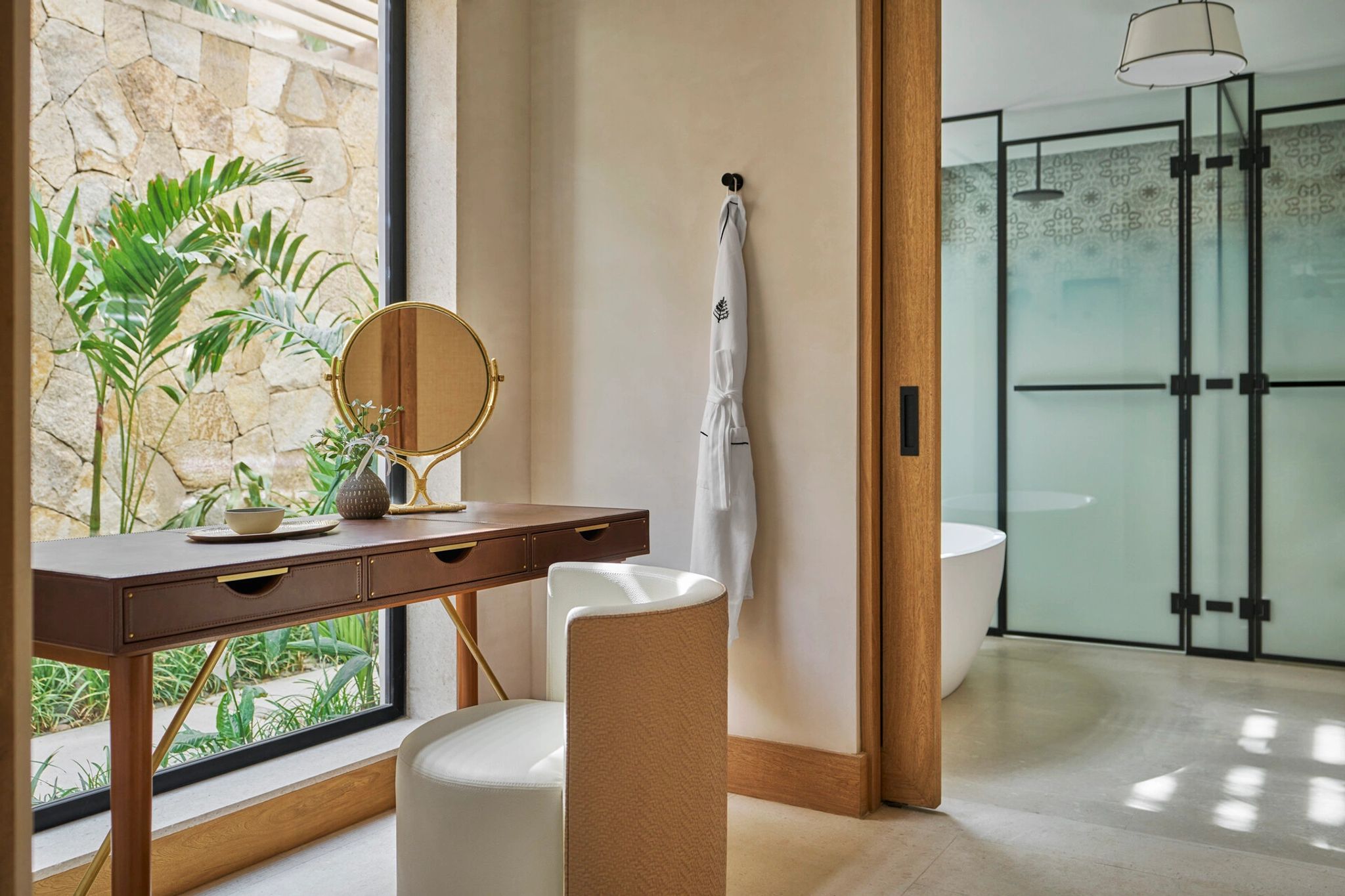 Ocean View Casita King penteadeira moderna - quarto vista mar - design de luxo