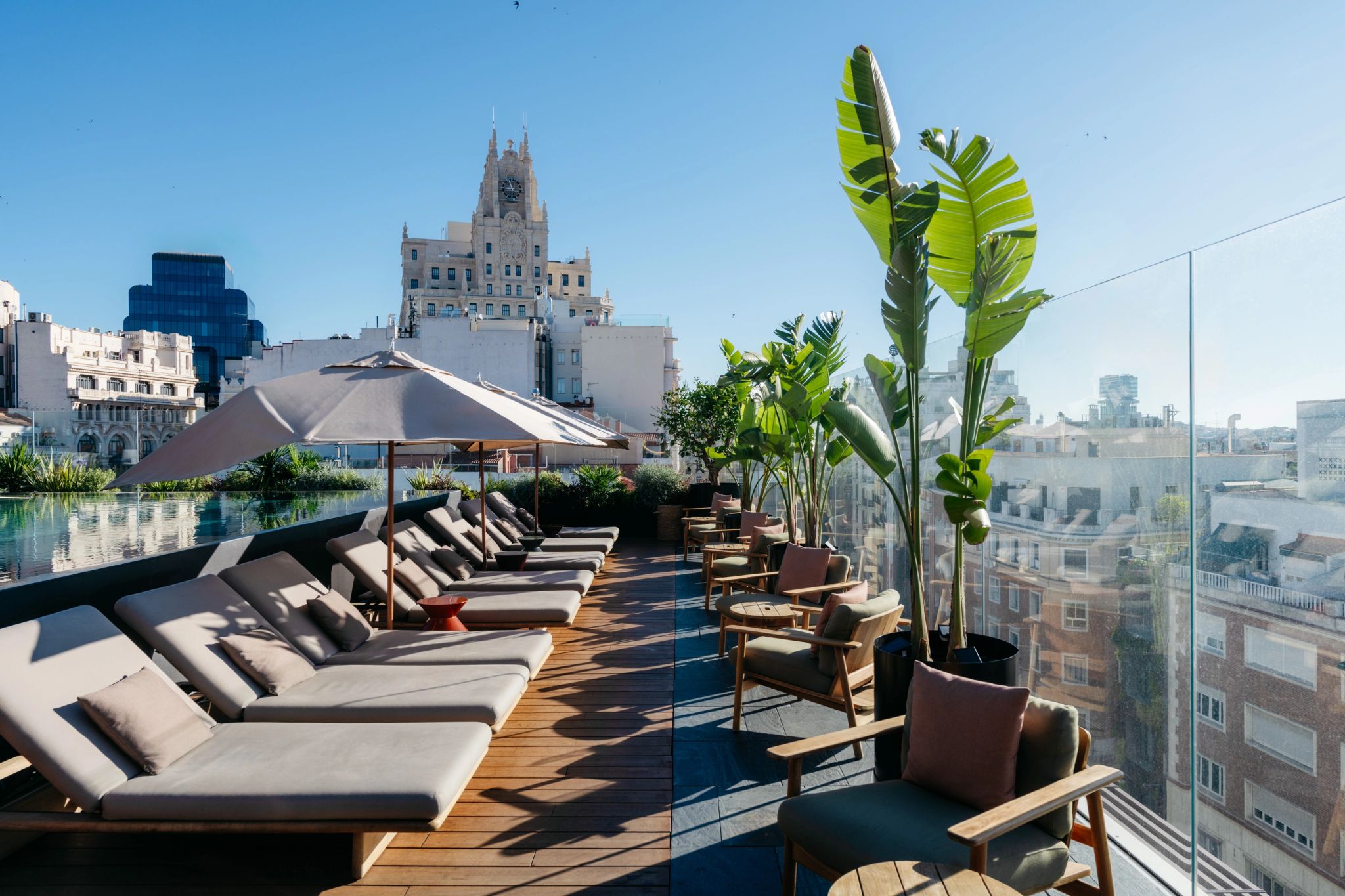 Rooftop do hotel hotel com vista – vista rooftop – vista madrid