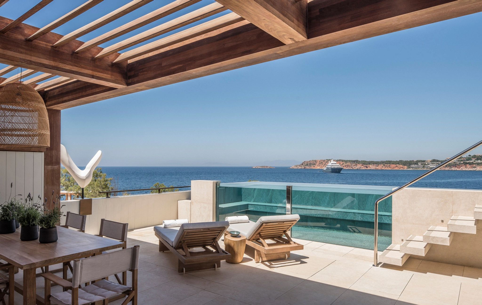 Nafsika Sea View Terrace Suite Pool terraço grande – vista mar - piscina externa