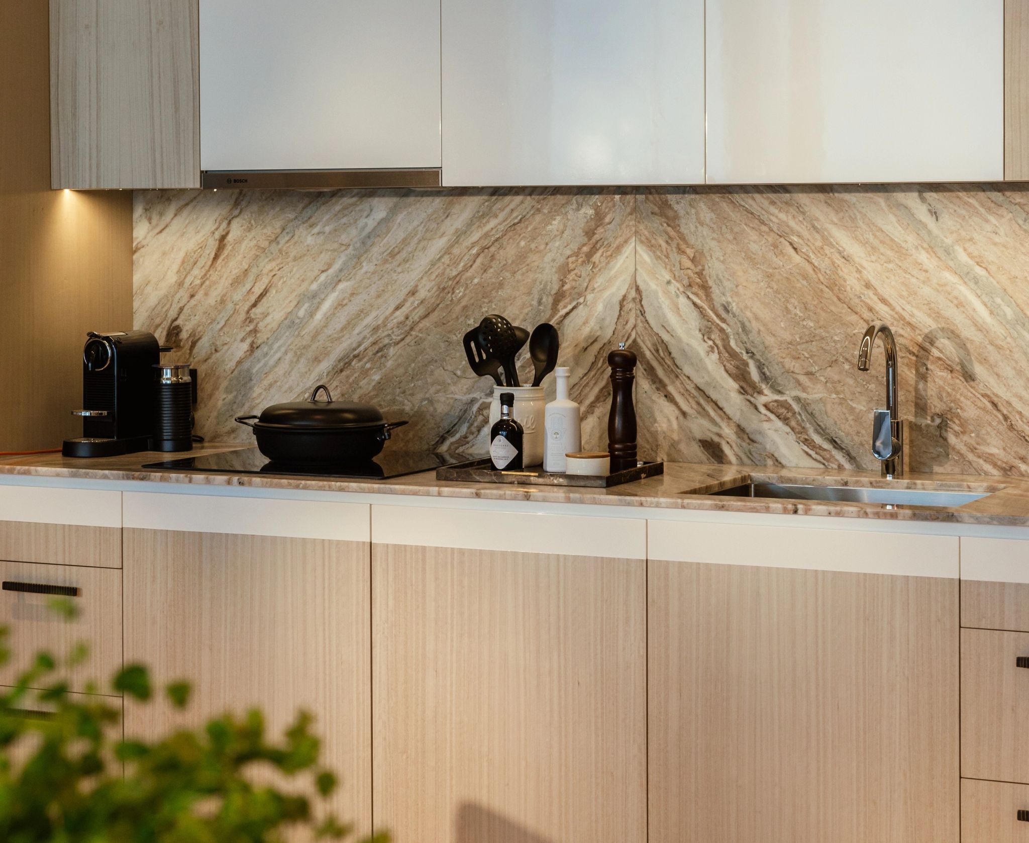 One Bedroom Lusail View Apartament cozinha gourmet - cozinha equipada - cozinha moderna