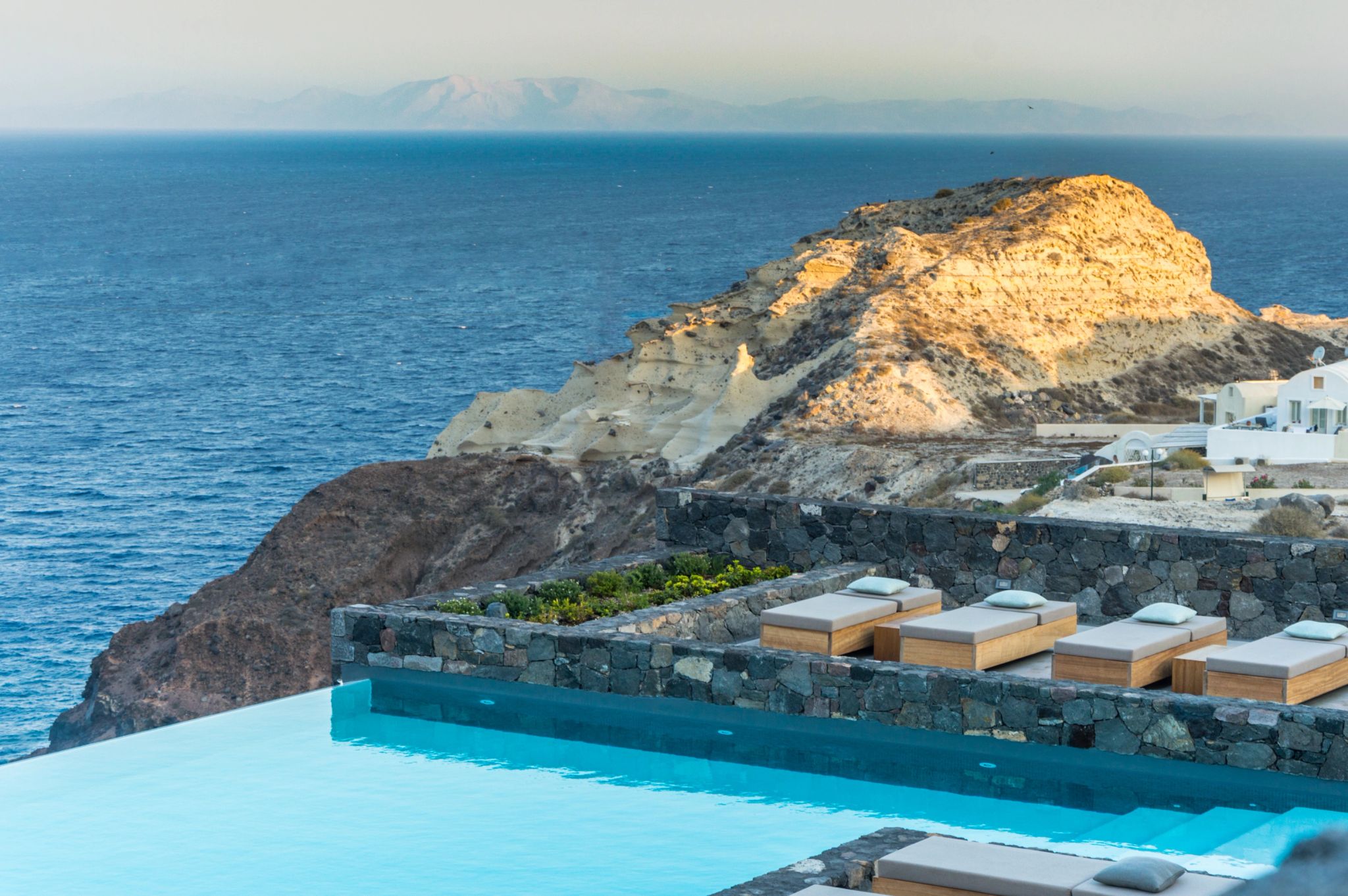 Vista Mar vista do mar egeo canaves epitome-ilha de santorini-paisagem unica