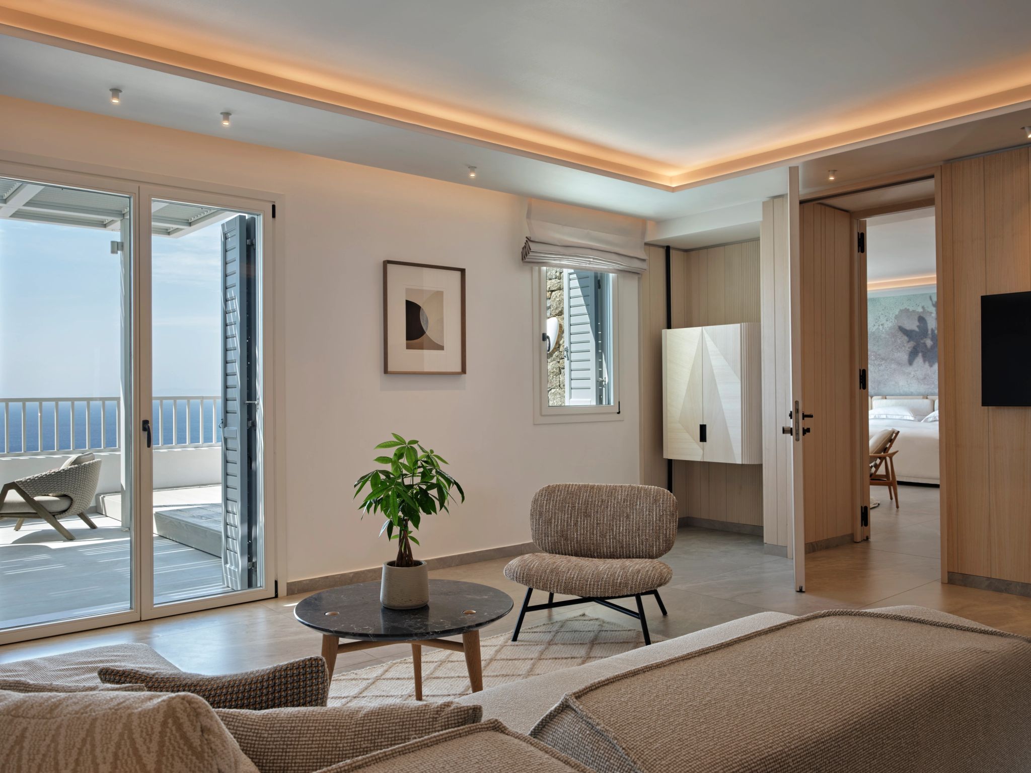 lounge - quarto com vista - sala