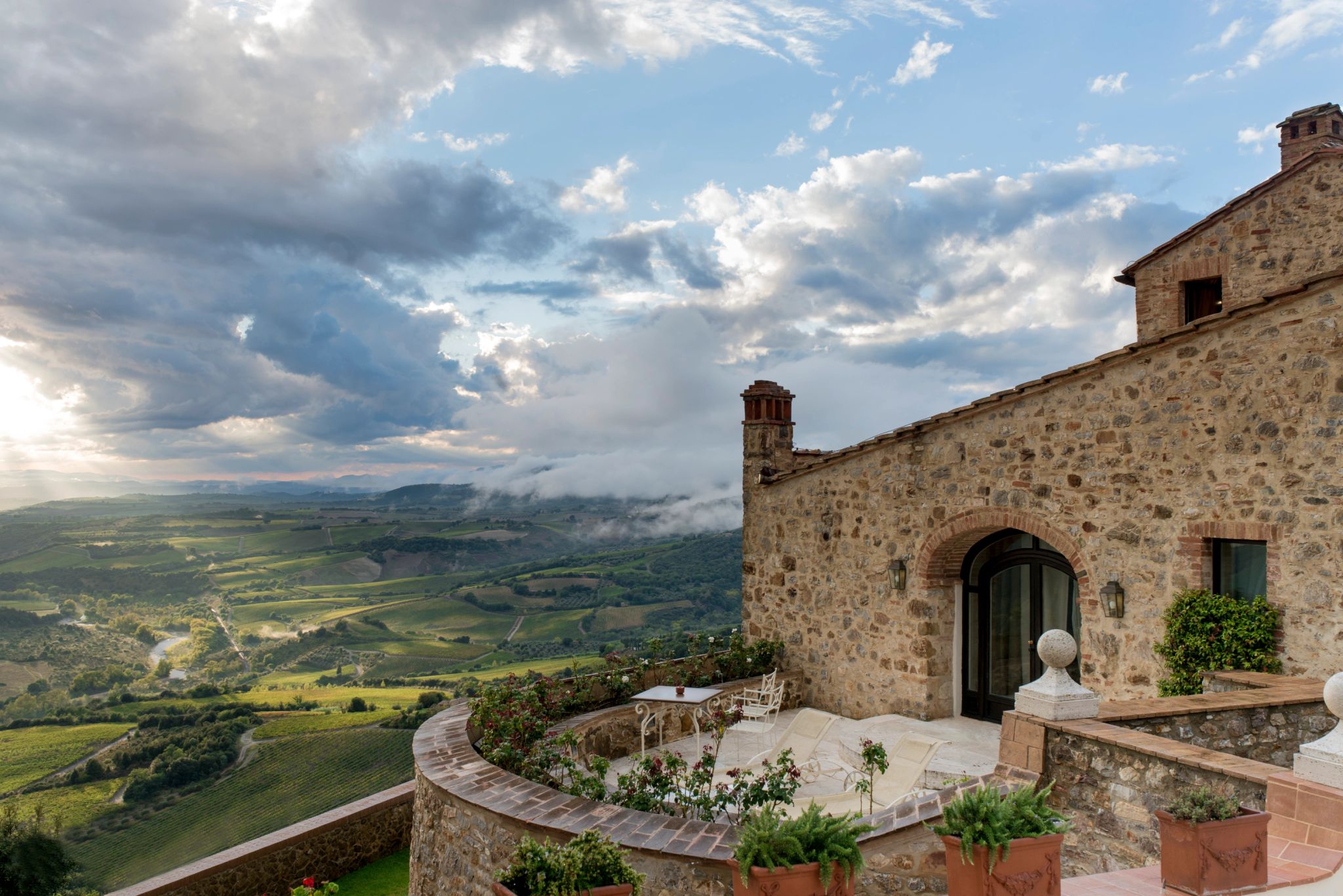 terraço vista toscana - paisagem natural - natureza