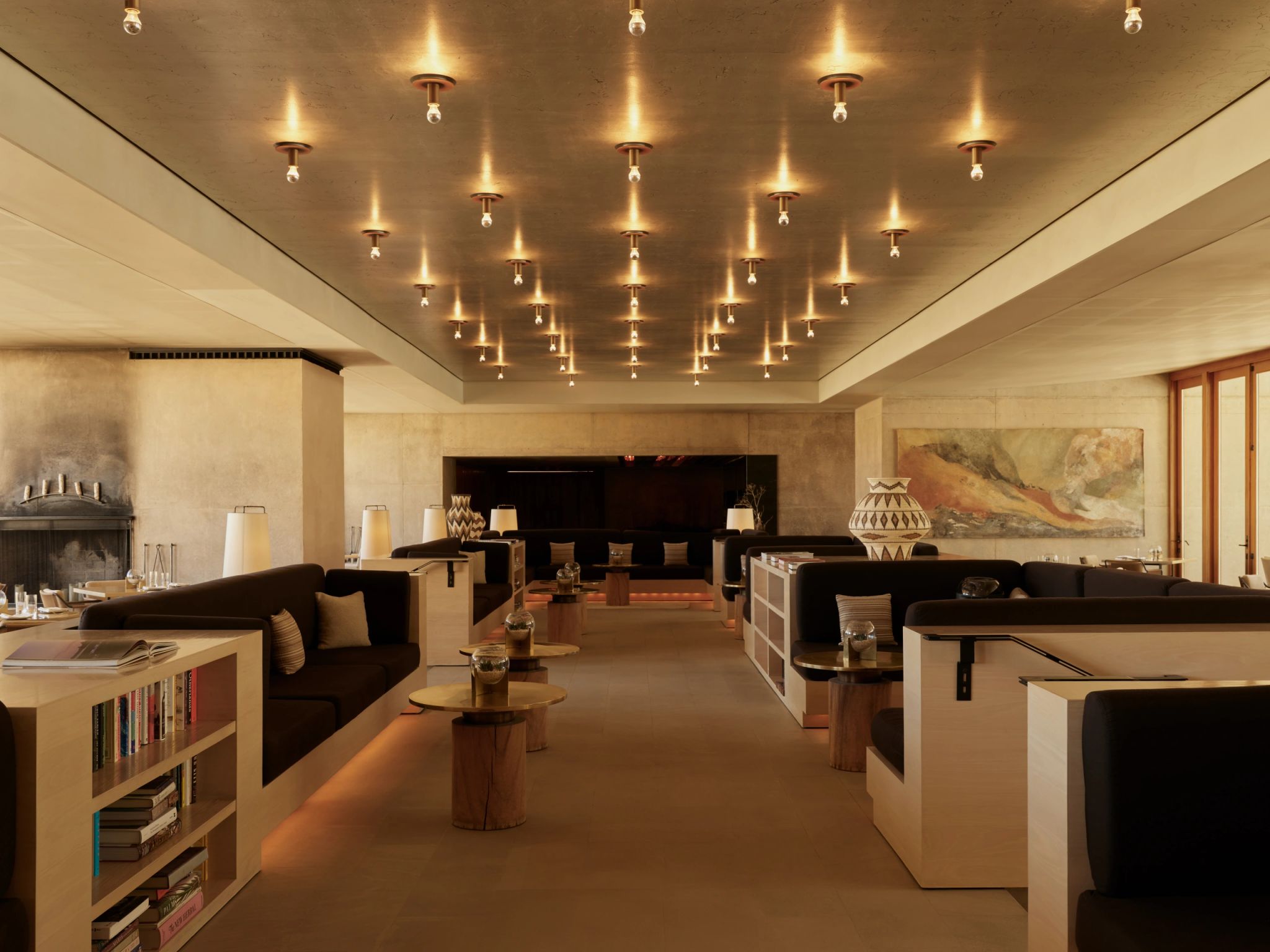 Livraria do resort livraria - lounge de hotel - design moderno - espaço de leitura