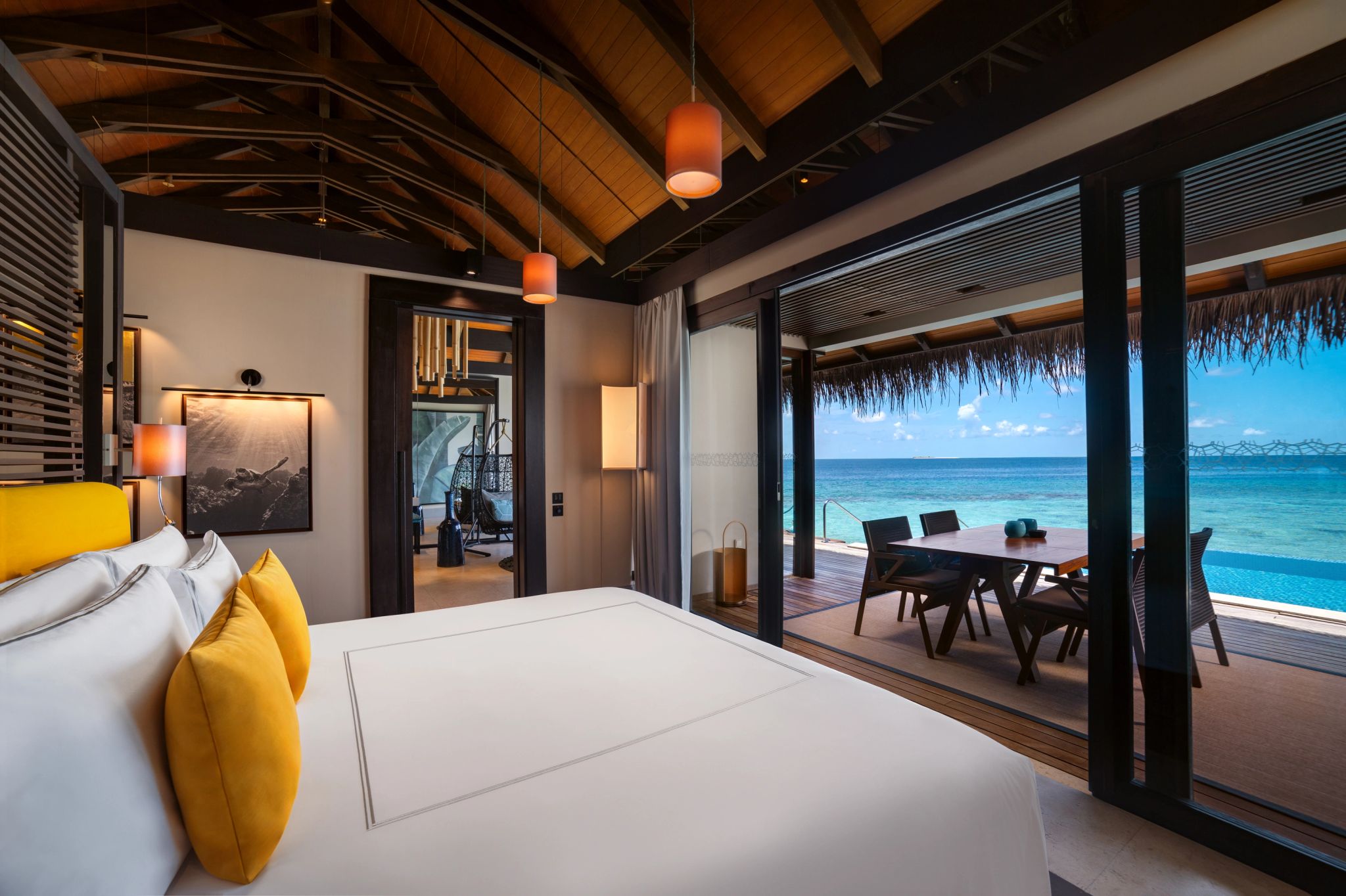 suite nas maldivas – suite com vista – cama casal