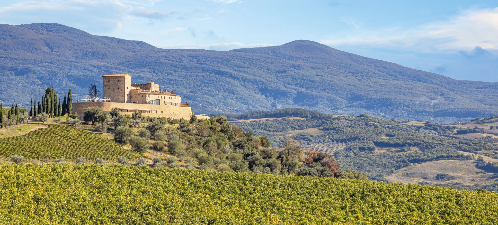 castelo medieval - paisagem natural - natureza - hotel no campo