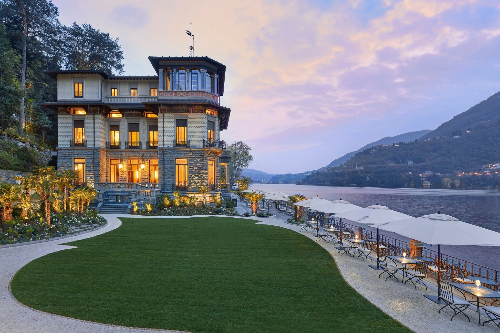 Mandarin Oriental, Lago Di Como hotel beira lago - hotel historico - hotel de luxo - lago di como