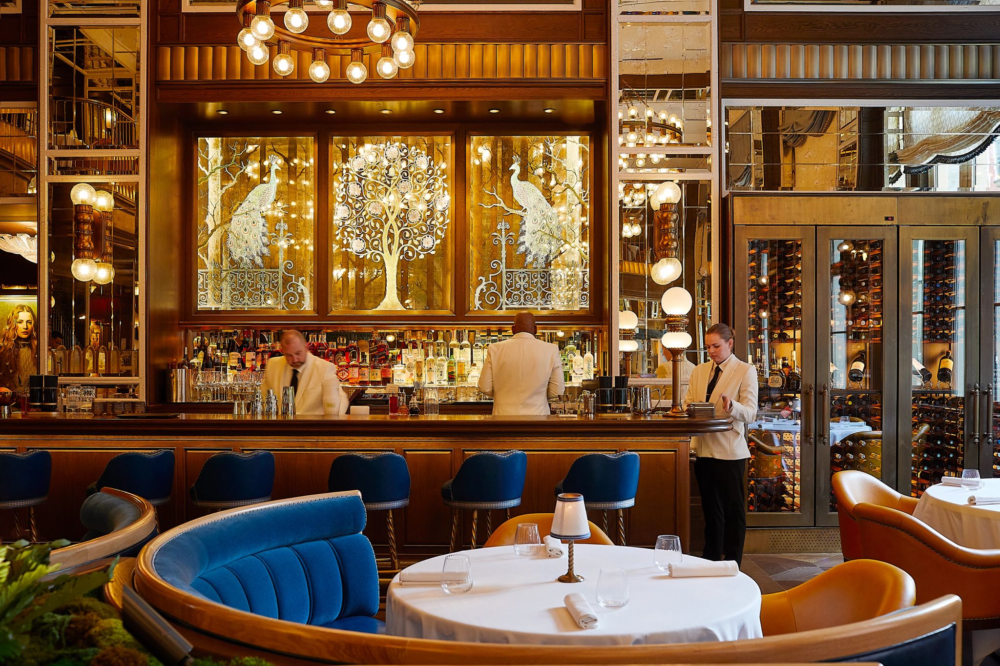 Café Carmellini area de jantar luxo - restaurante premium - gastronomia manhattan