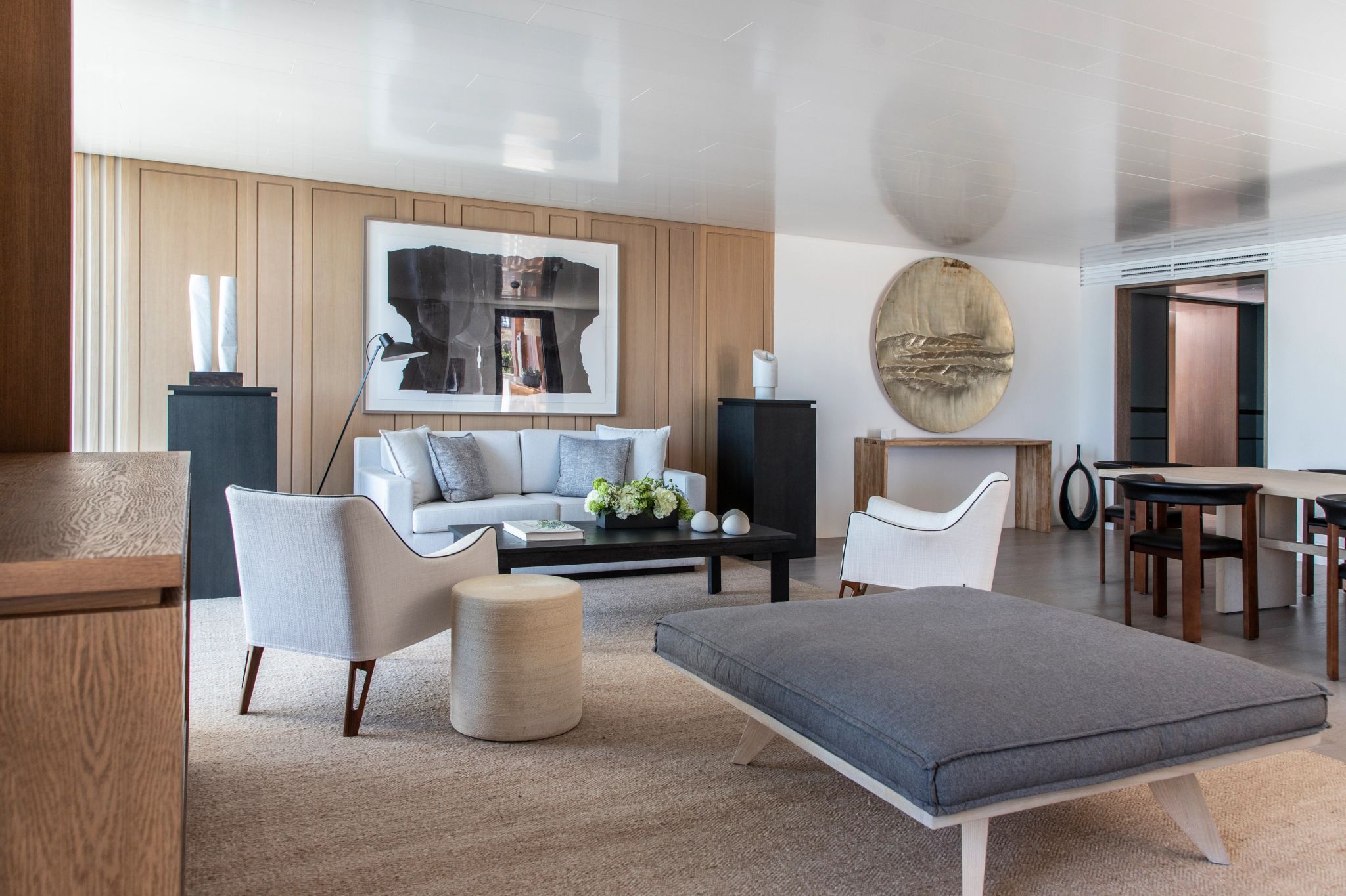 Nafsika Ambassador Suite sala de estar - suite com sala - sala moderna