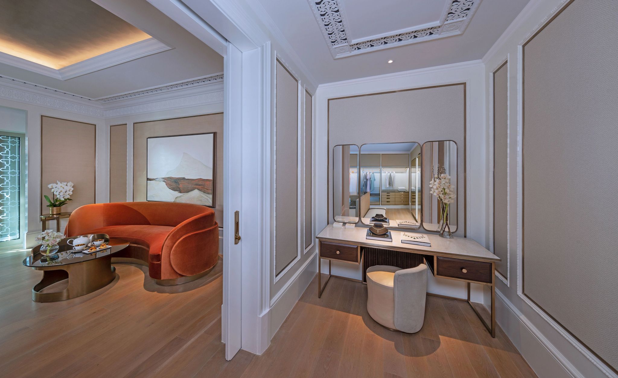 Beachfront Suite penteadeira moderna - sala de estar - suite com sala separada