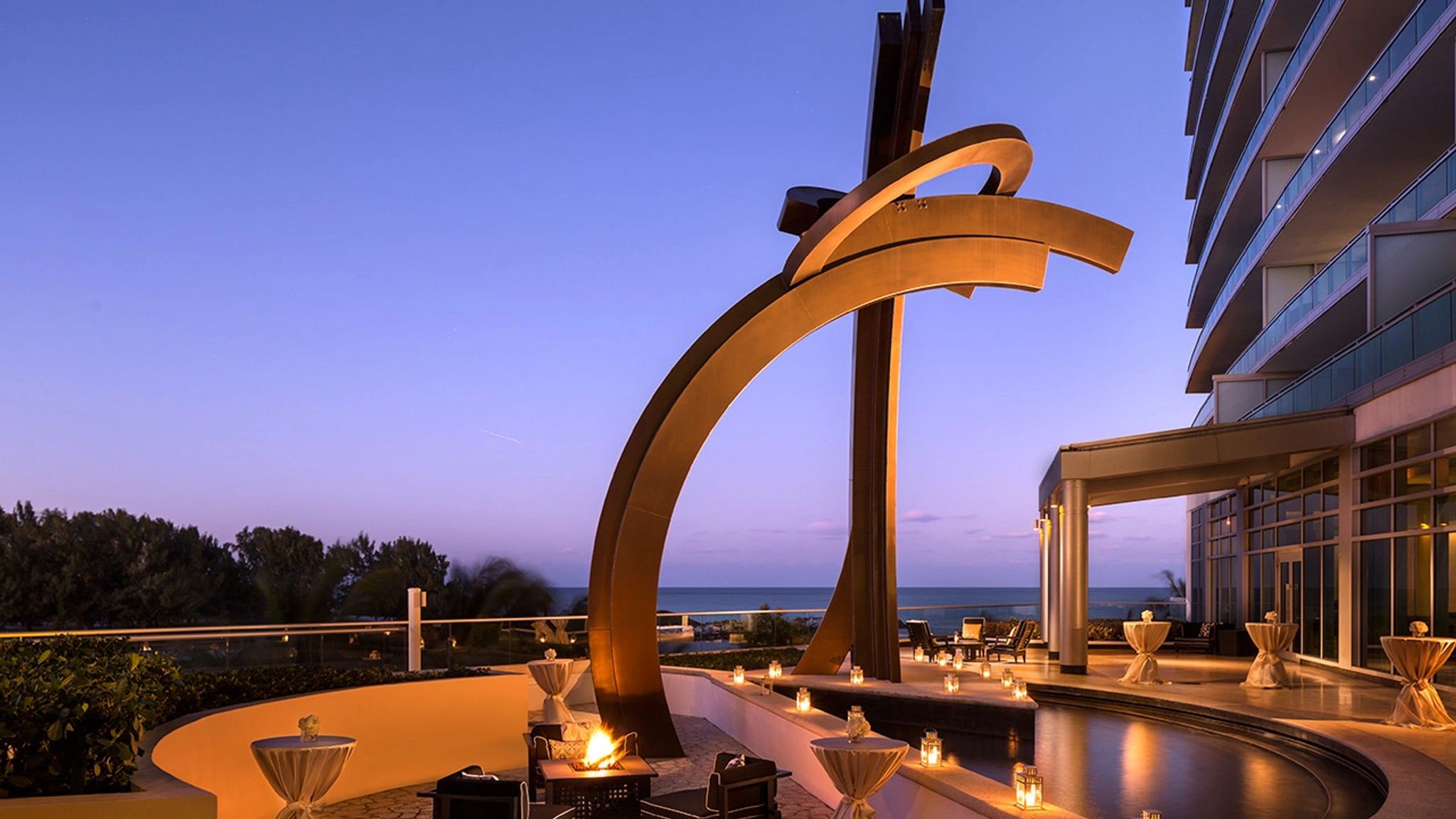 jantar no hotel – terraco – vista mar