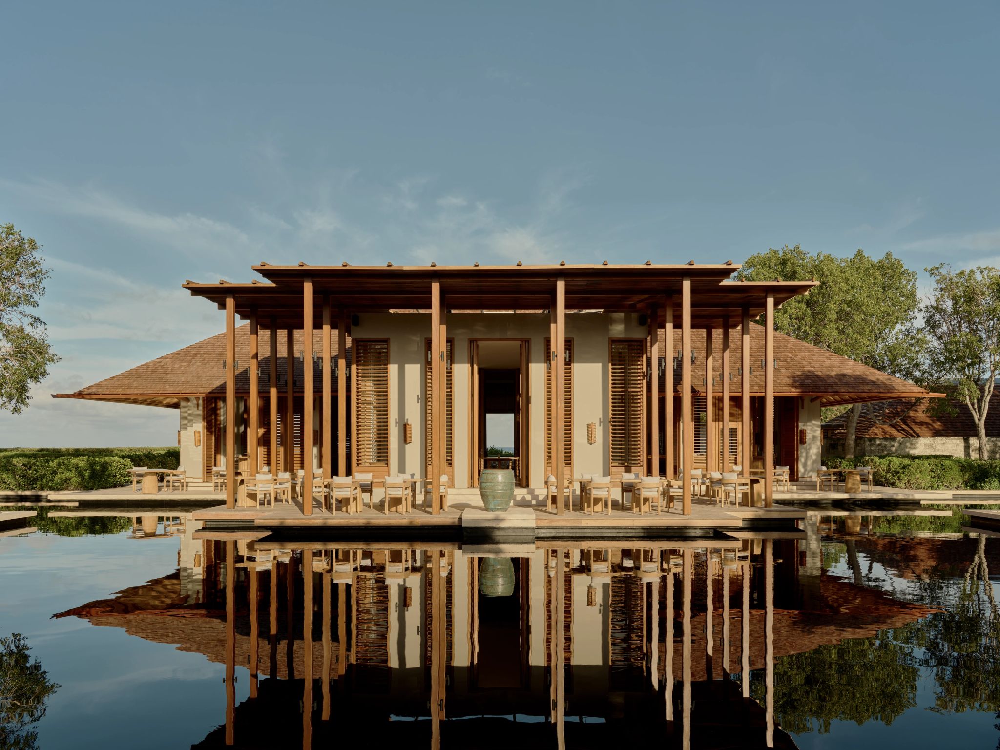 Restaurante Amanyara arquitetura de luxo – restaurante moderno – alta gastronomia