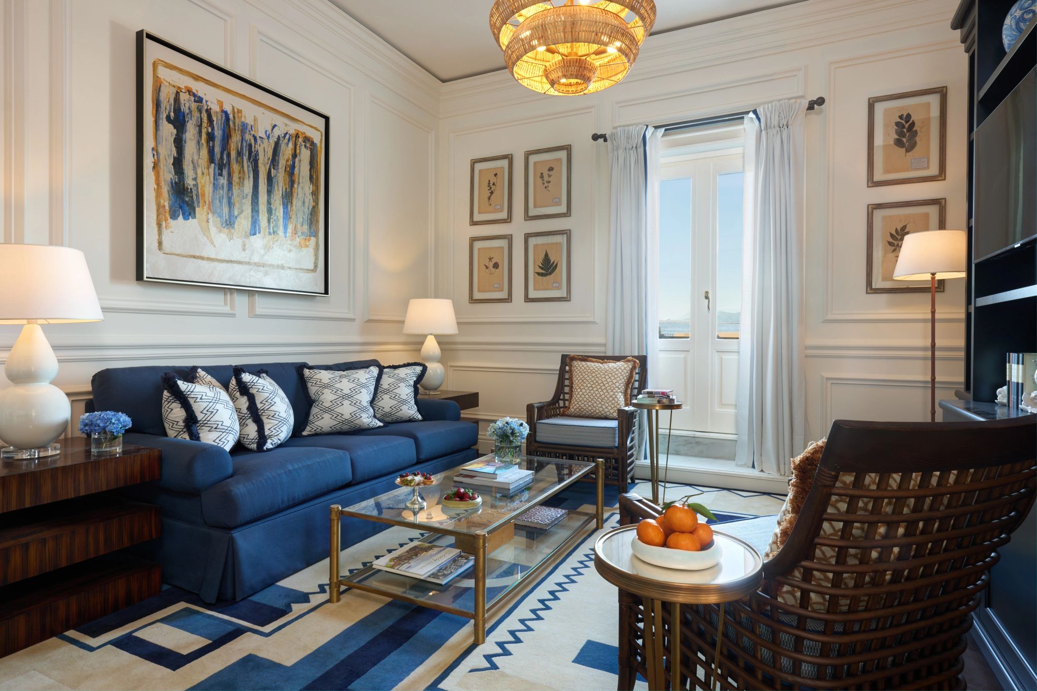 Sea View Suite Terrace sala de estar – suite com sala - sala espaçosa - sofa confortavel - sala moderna