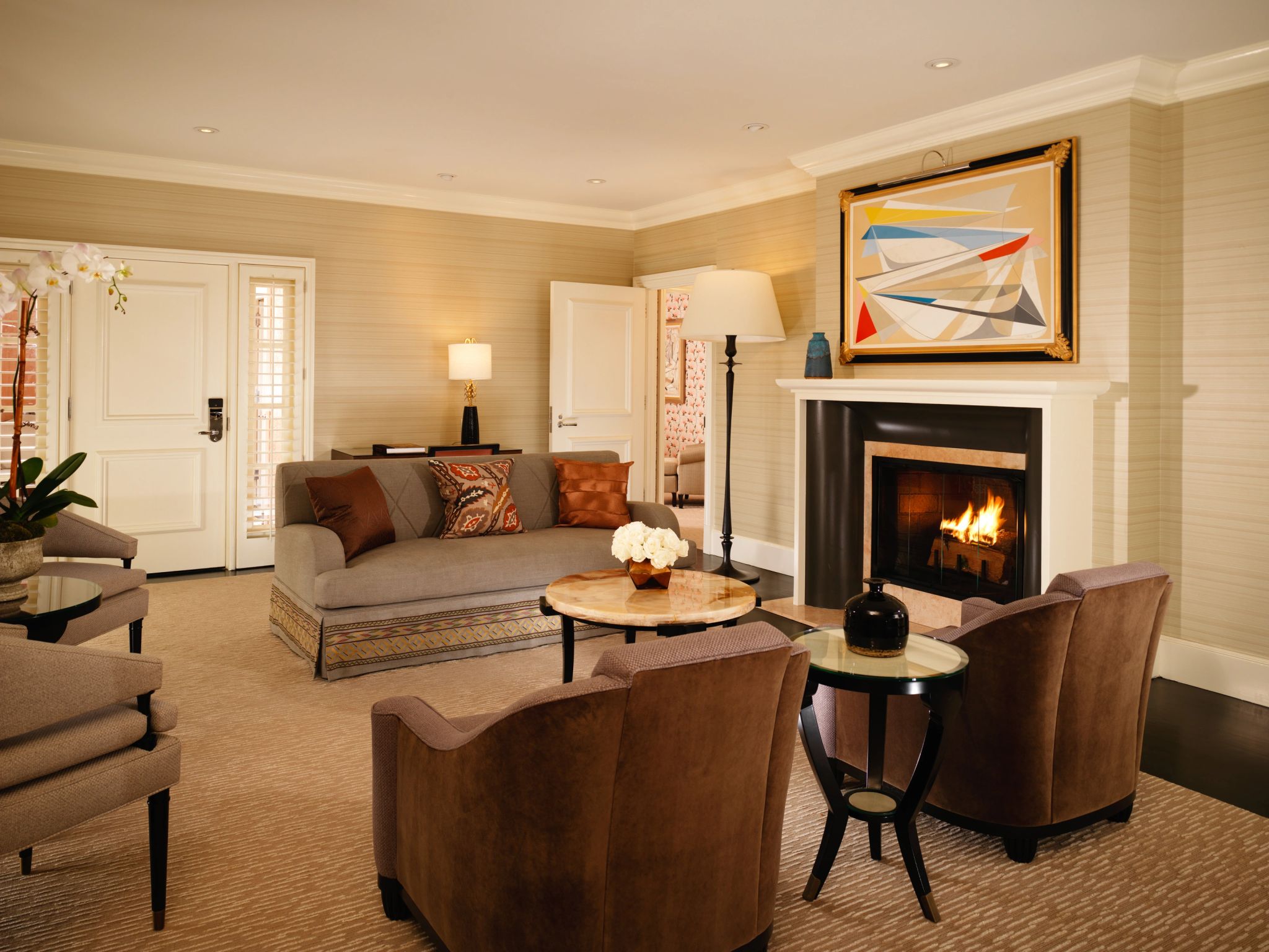 Garden Suite suite com sala - suite vista jardim - sala com lareira - suite de luxo