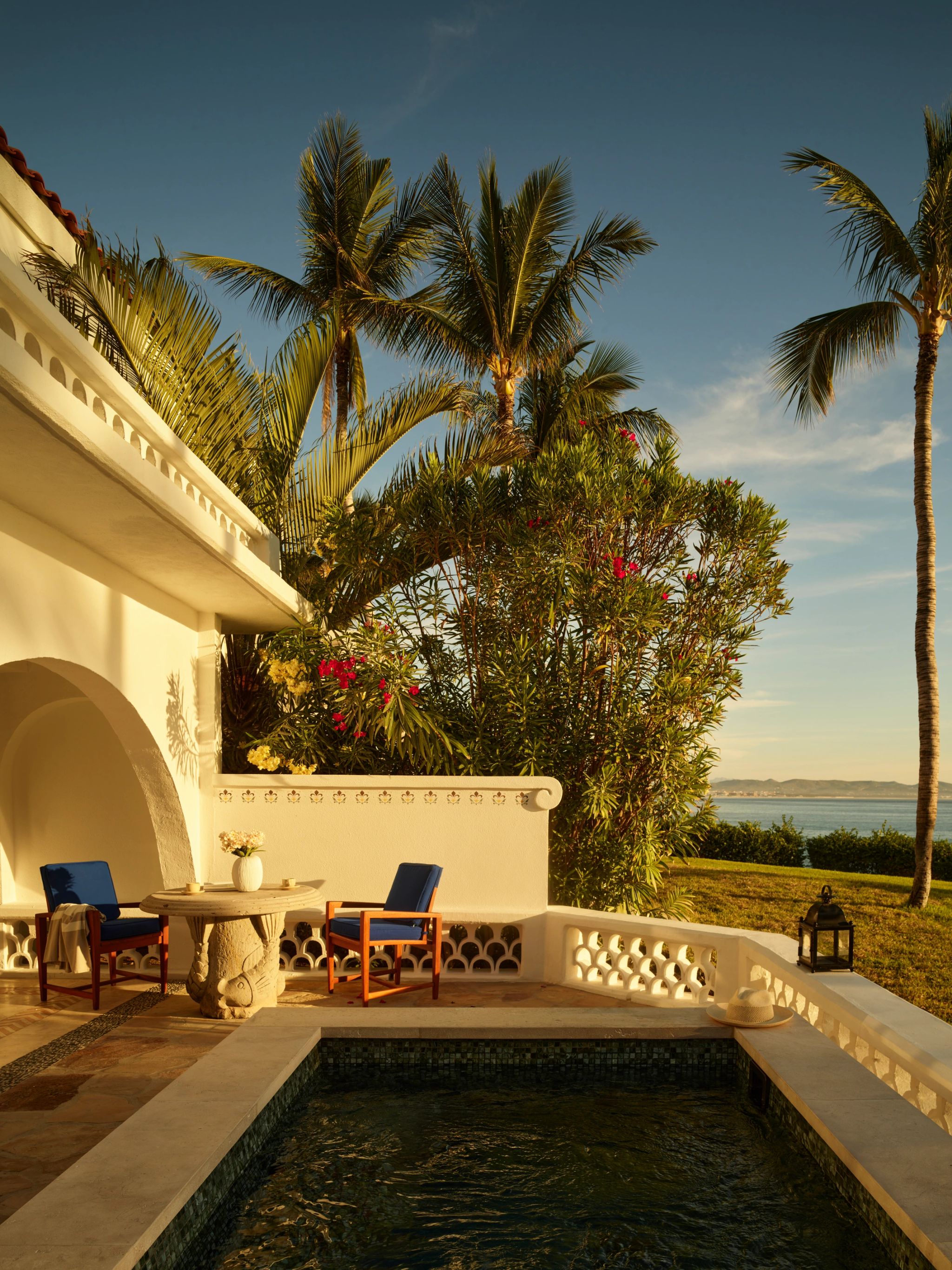 terraco ensolarado - vista mar de cortez - plunge pool privativa