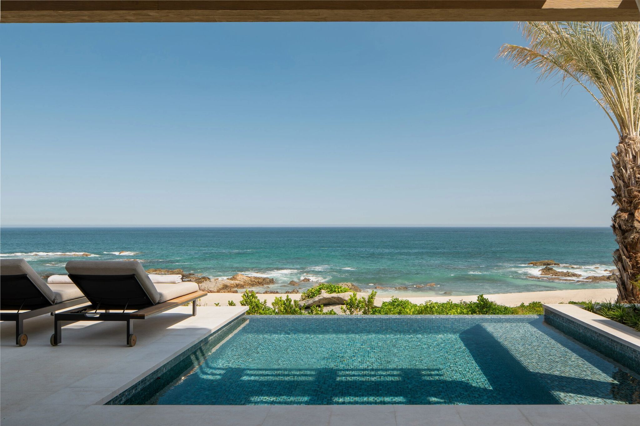 Oceanfront Casita Suite Plung Pool  piscina privativa - piscina frente mar - piscina externa