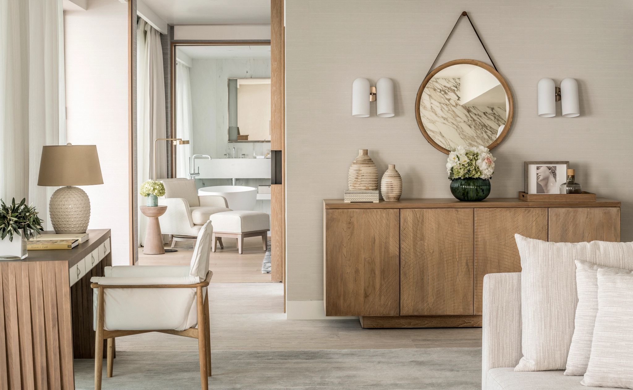 Arion Panoramic Sea View Suite sala de estar - decoraçao moderna - suite vista panoramica