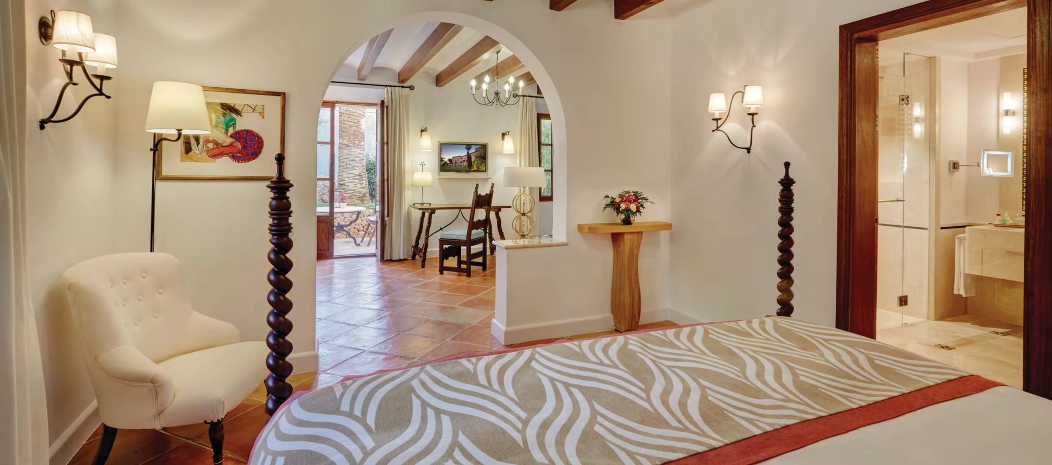 Junior Suite suite premium - decoracao rustica - cama king