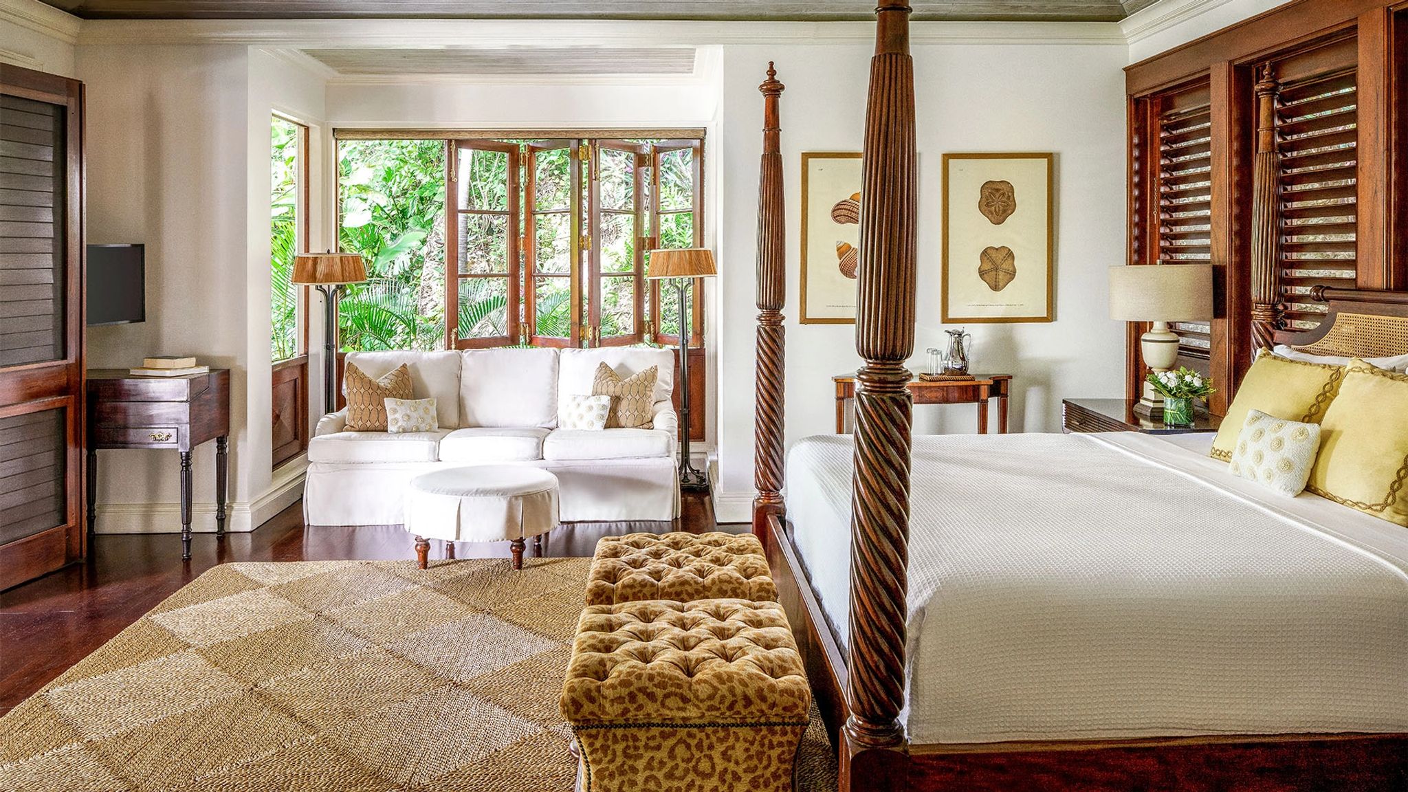 Estate Villa cama de dossel - quarto com sala - design de luxo