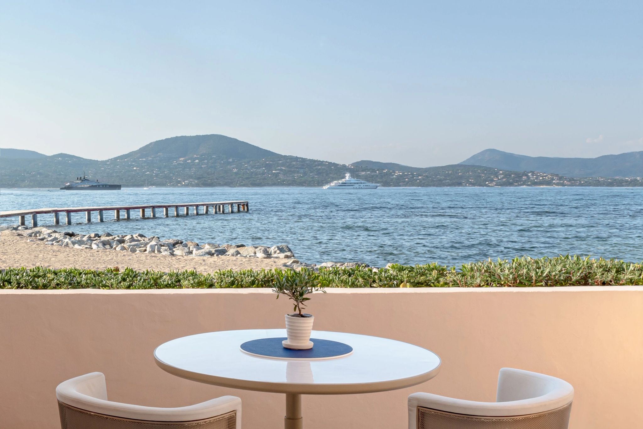 Deluxe Sea terraço privativo - vista mar - terraço mobiliado