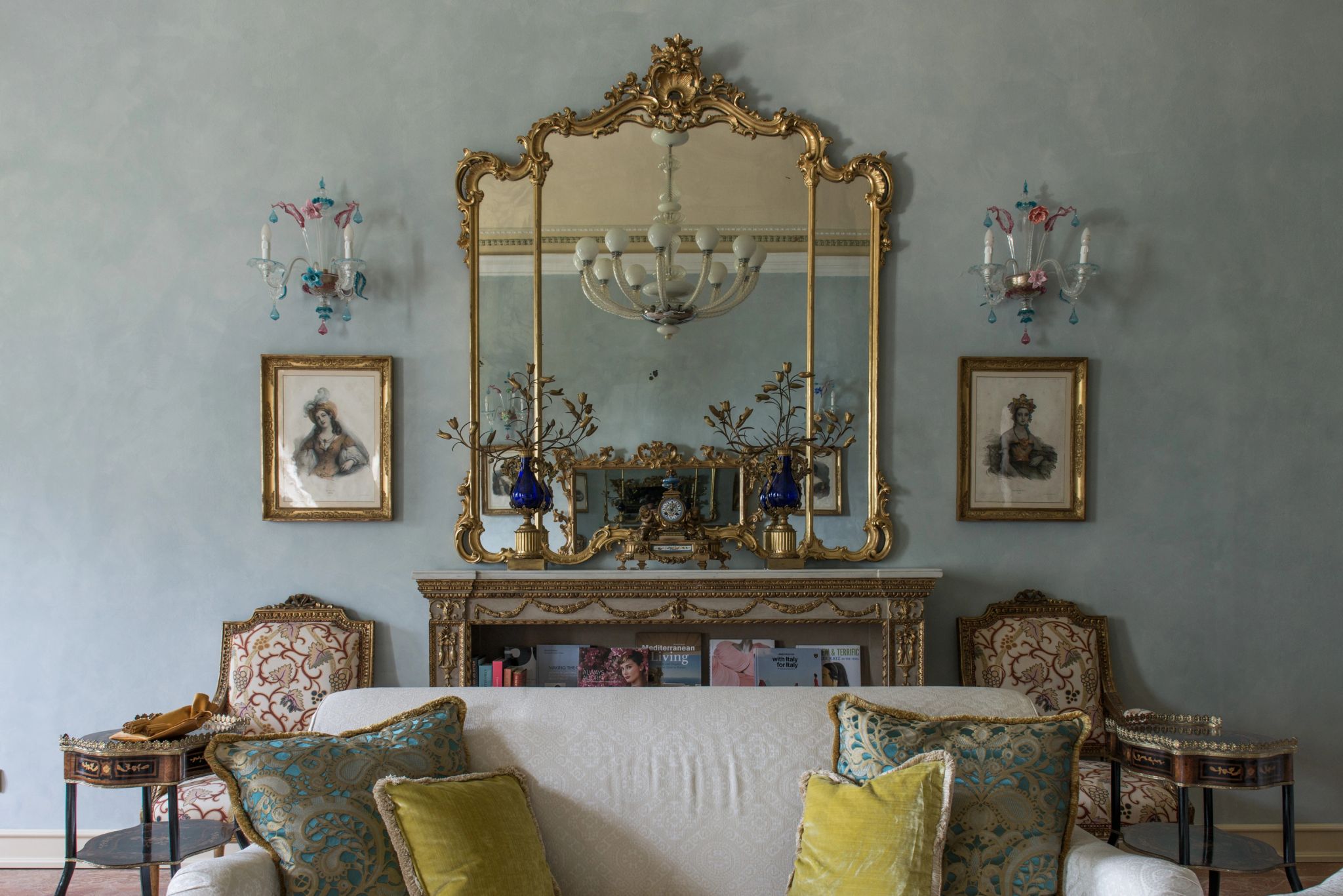 Suite Bellini in the Villa Lake View decoraçao classica – sala de estar – suite presidencial