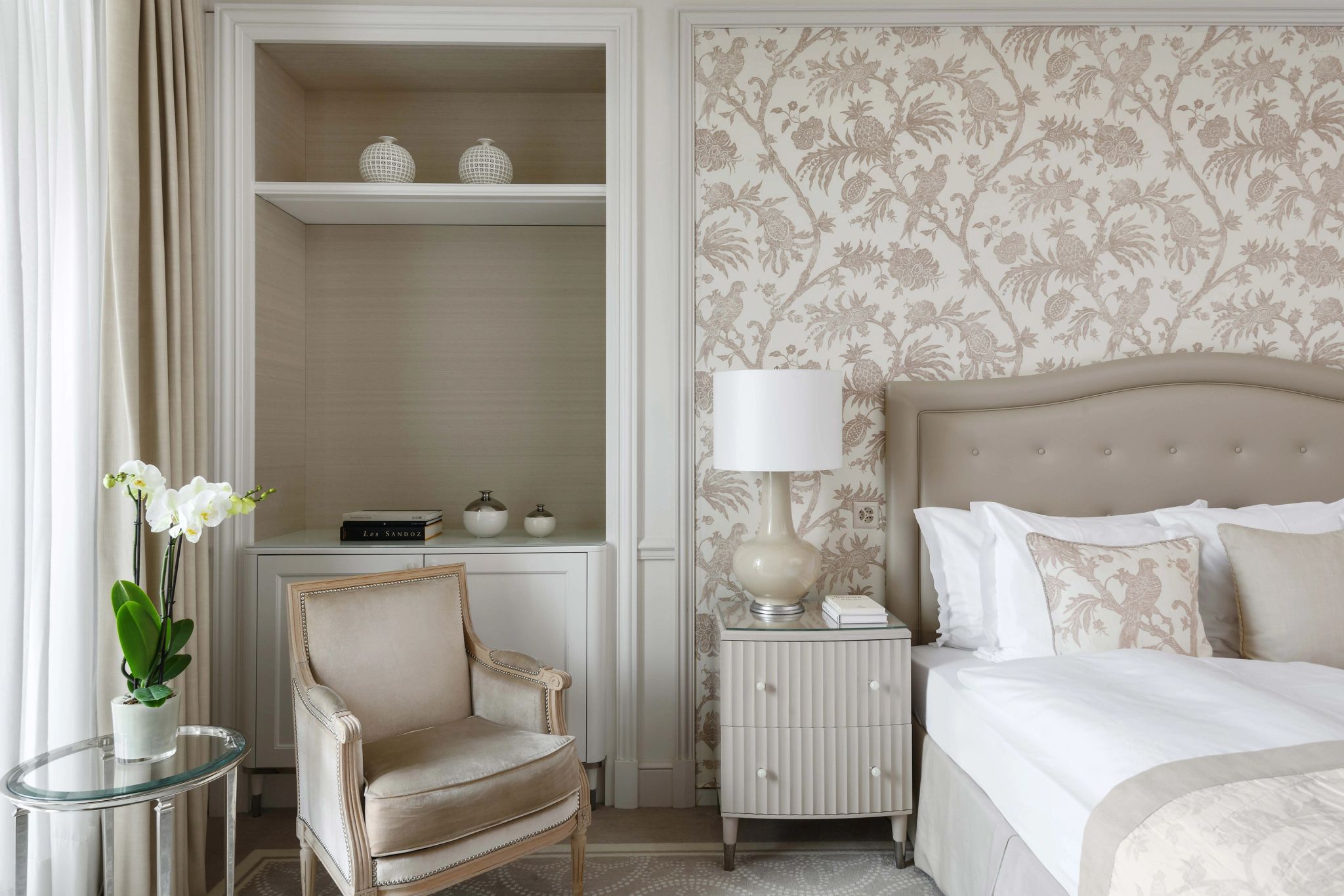 Superior Partial Lake View cama king - decoracao chic - quarto do hotel