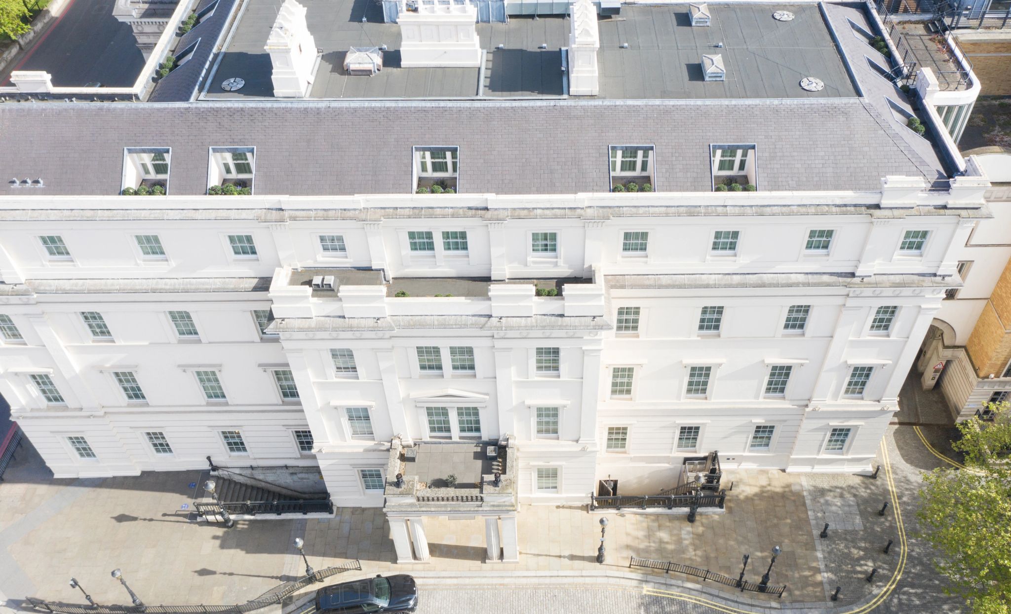 vista aerea - fachada do hotel - hotel em londres