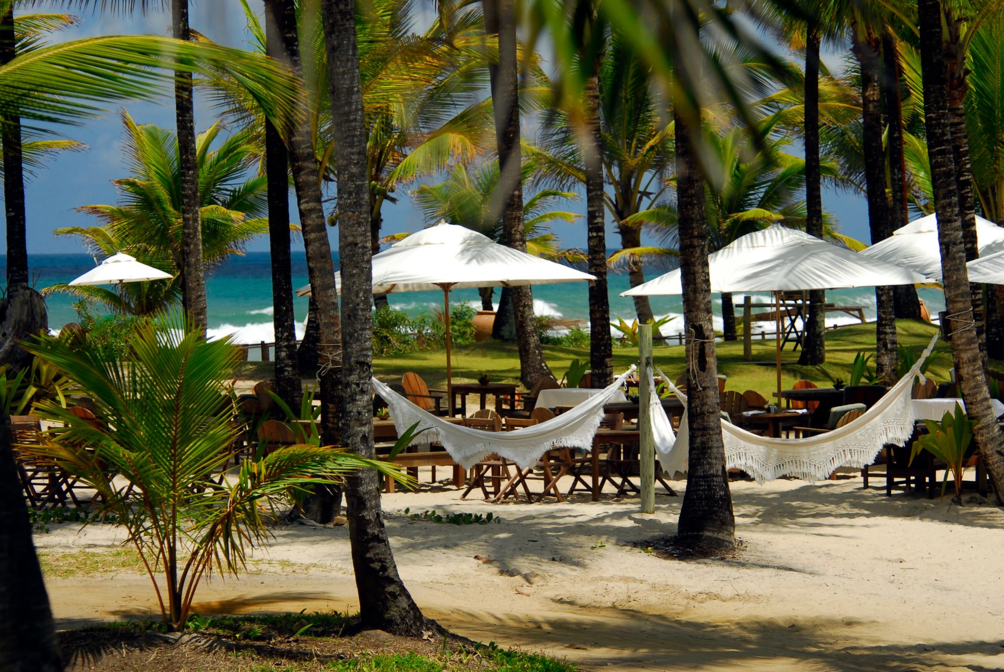 almoço na praia - praia de itacare