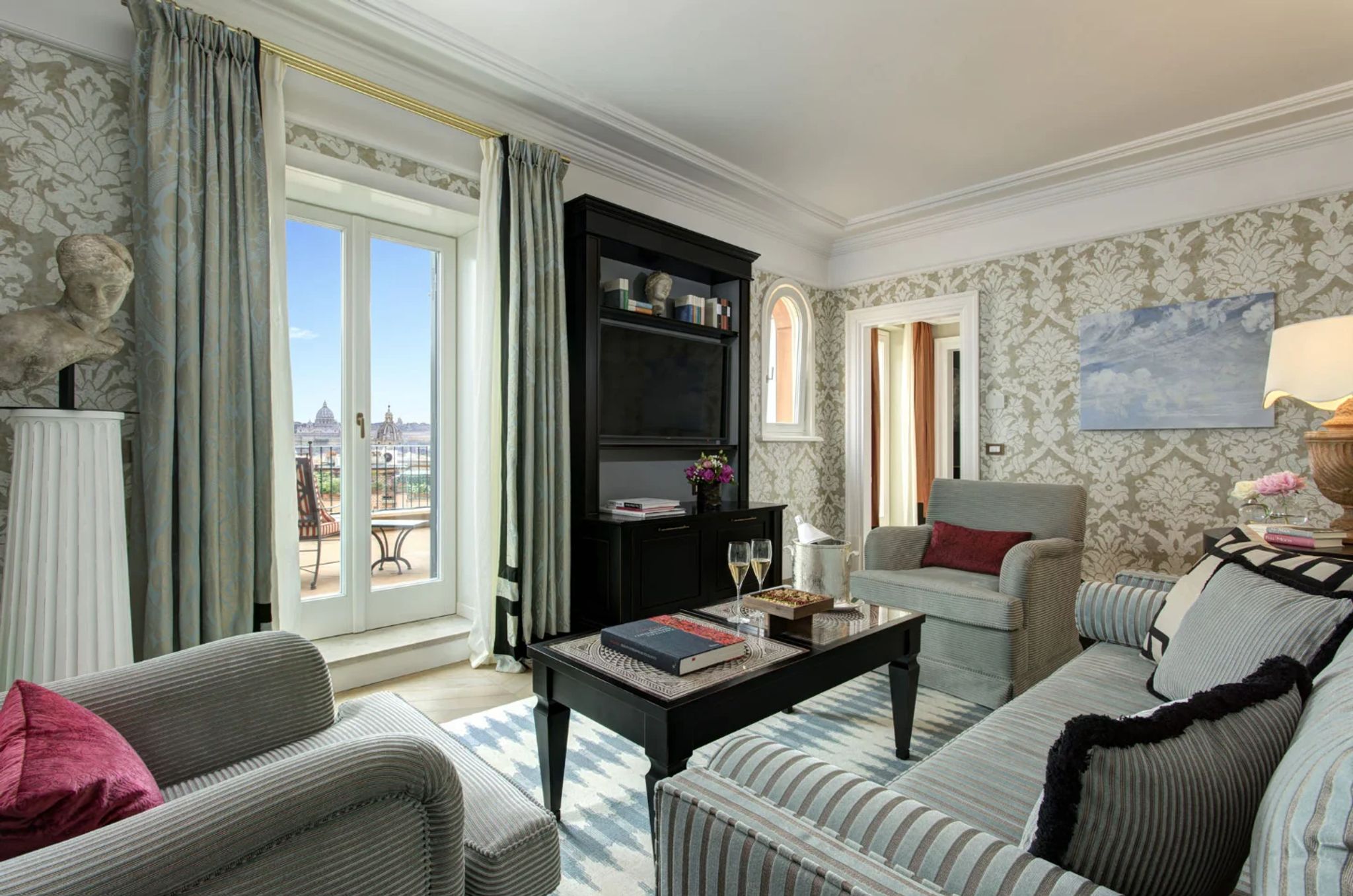 sala moderna - suite conectante - suite com terraço - suite com sala