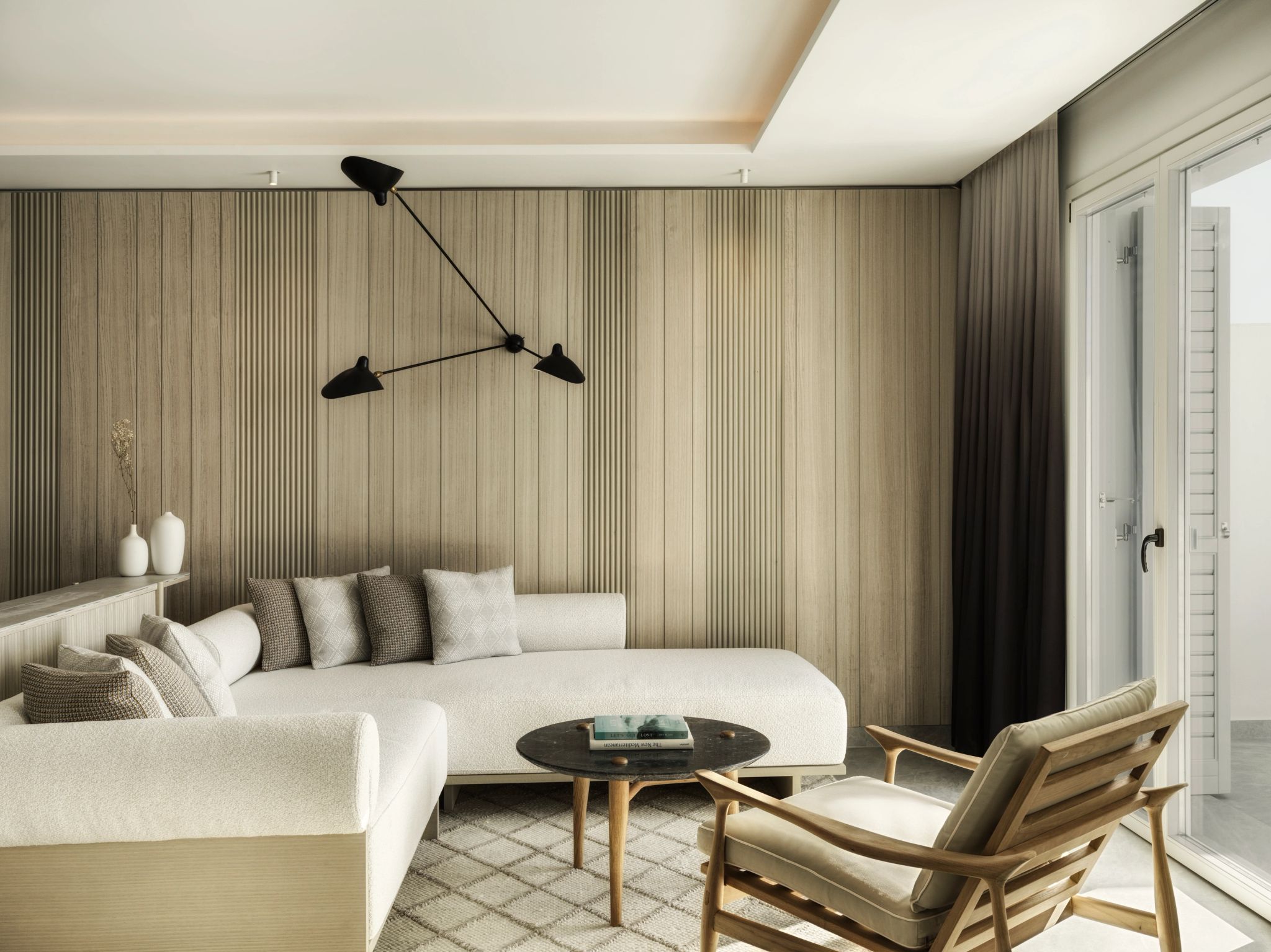 sala de estar suite premium-sofa confortavel - area de convivio luxuosa