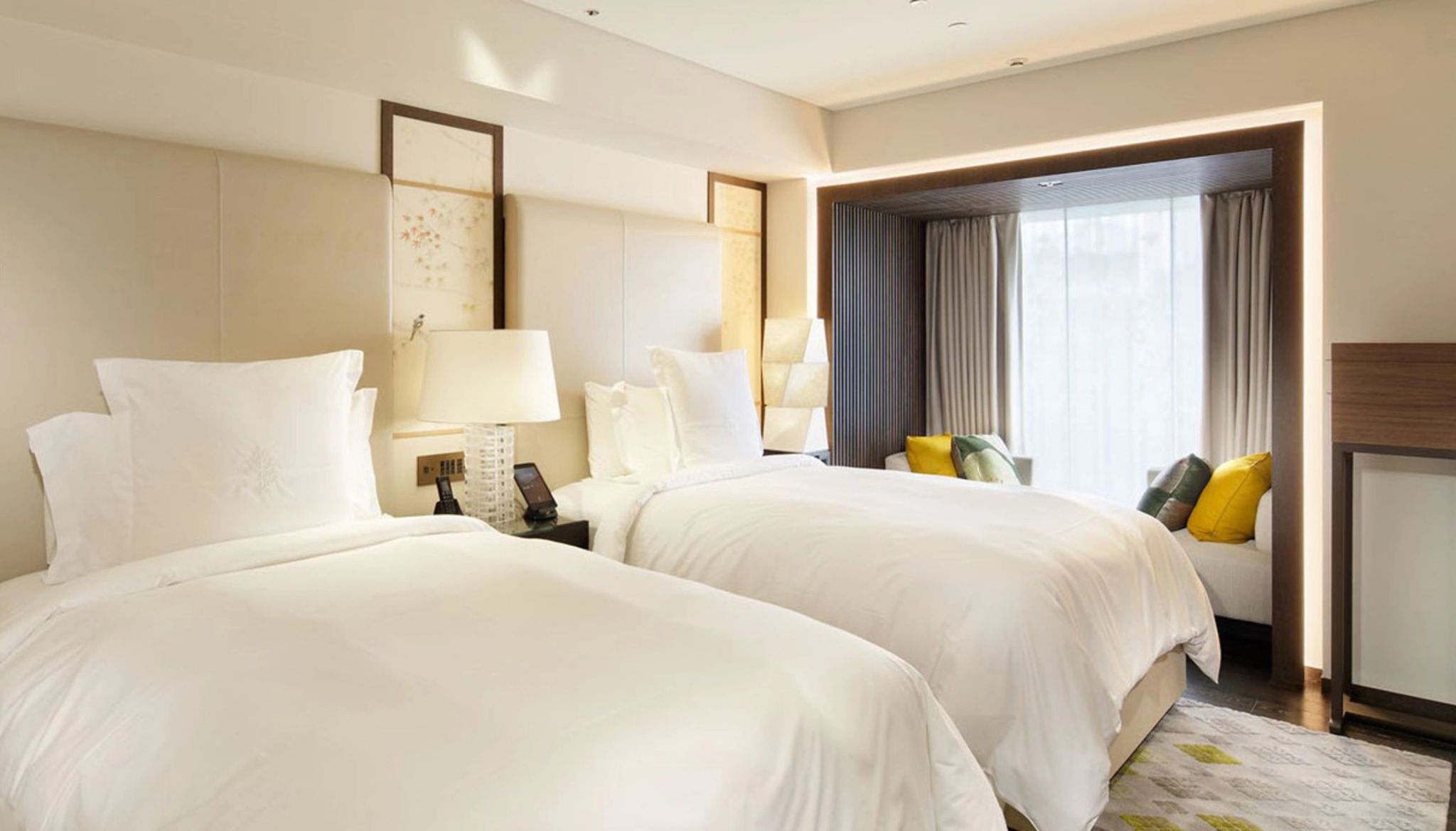 Two Bedroom Residence cama twin – decoracao moderna – residencia do hotel