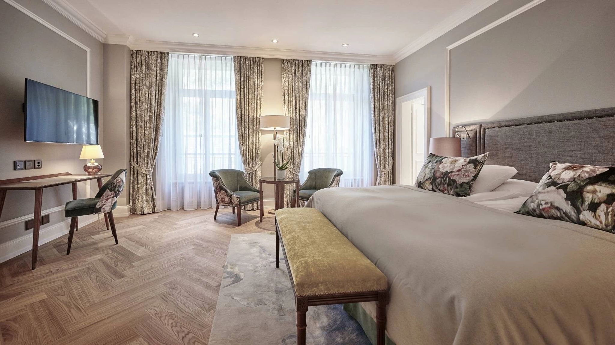 Superior Double quarto amplo – chique – cama de hotel