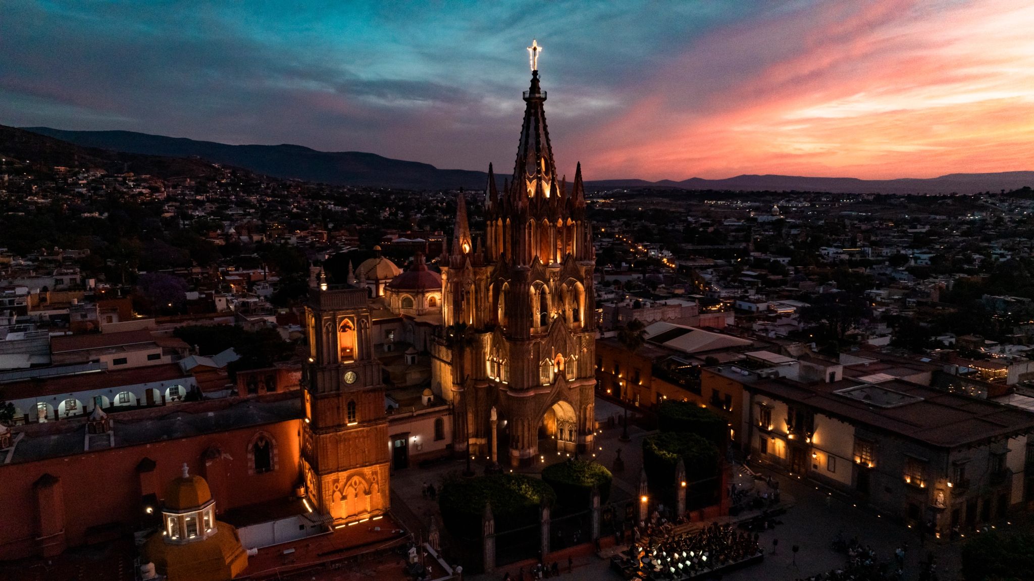 Destino vista do hotel - san miguel de allende - atrativo turistico