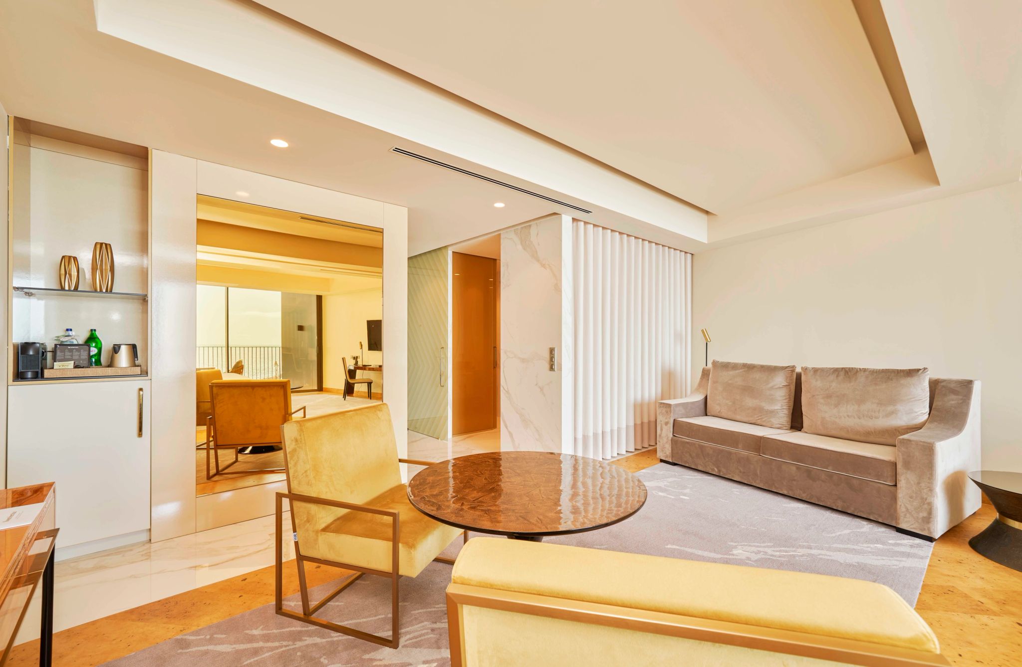 Ocean Junior Suite sala de estar - sofa confortavel - sala separada