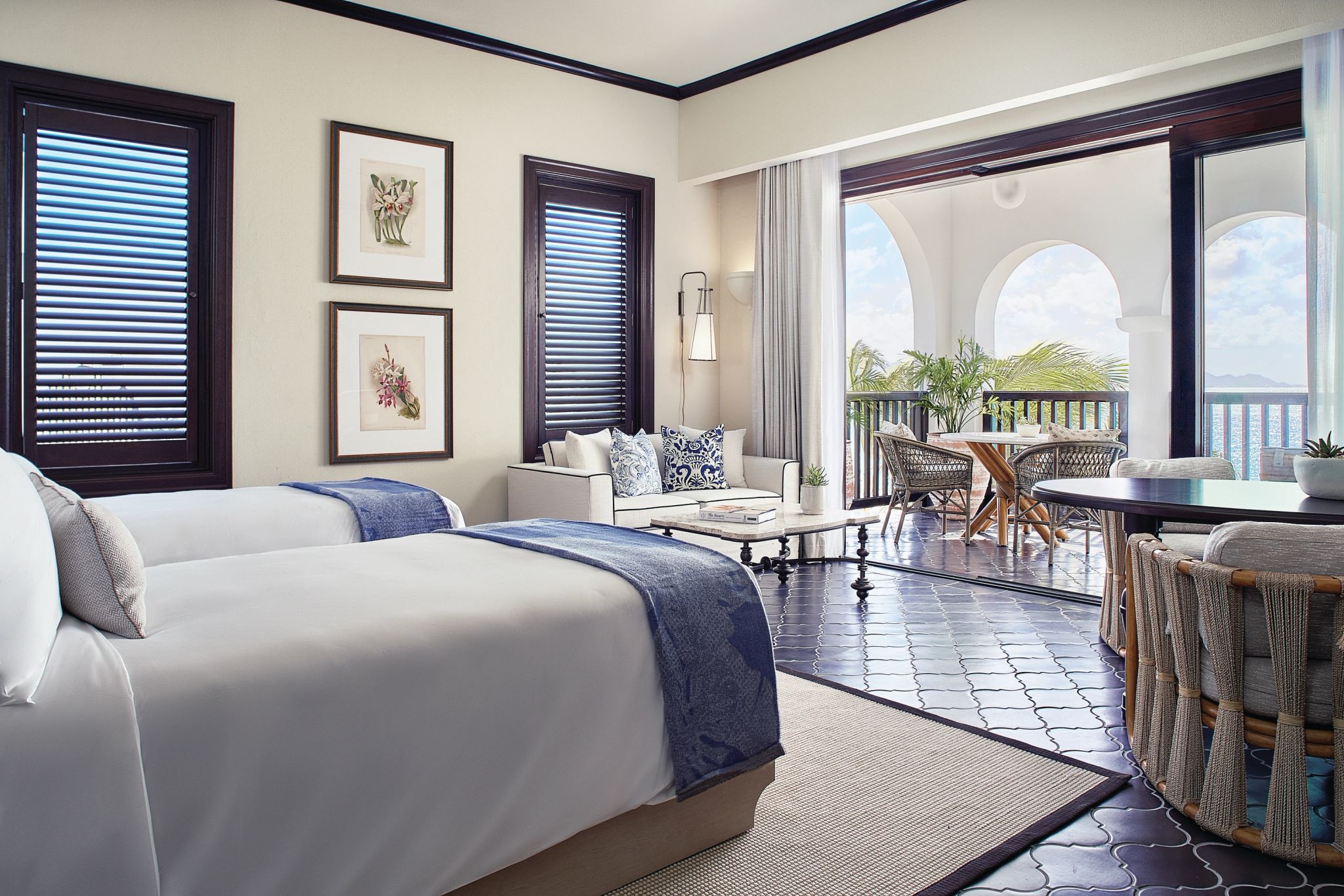 resort de luxo – hotel de luxo – hotel 5 estrelas - quarto com terraço - quarto twin - camas twin