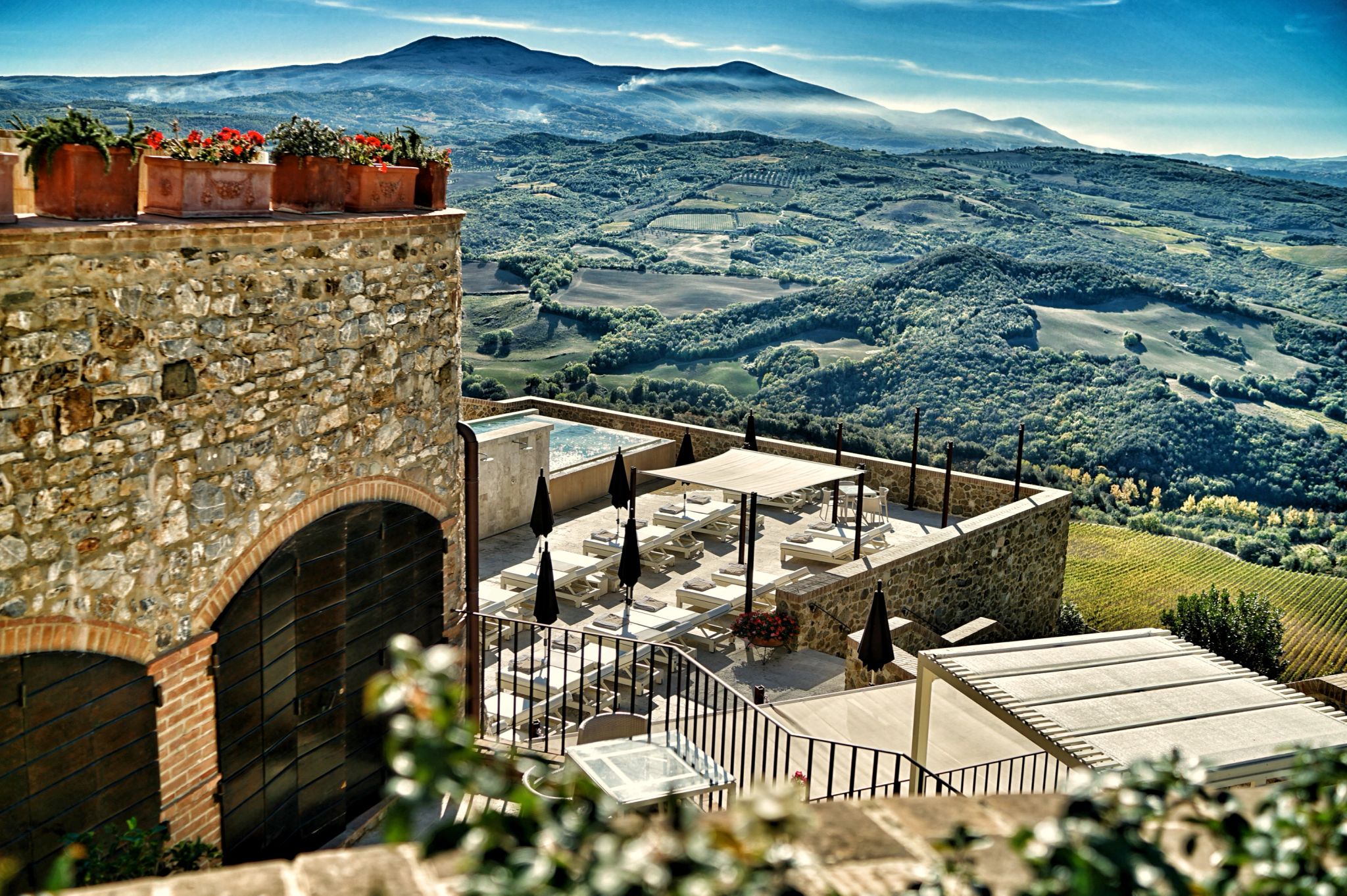 area externa hotel - vista toscana - hotel com piscina 