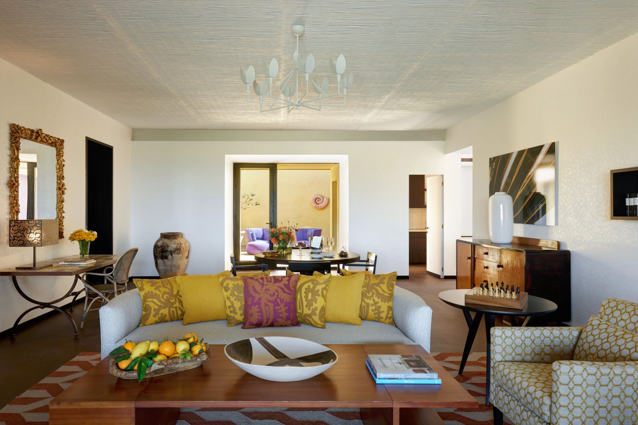 Mimosa Suite with Pool sala de estar - sala moderna - sala de luxo - suite com sala - sala de luxo